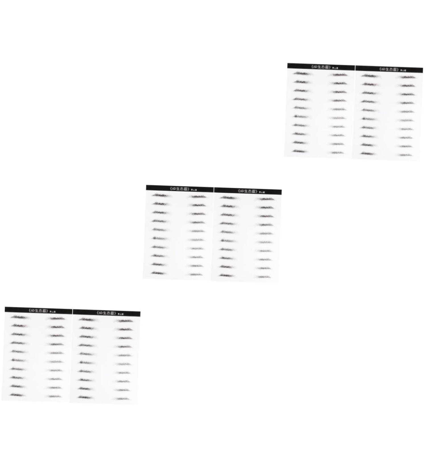 Ipetboom 6 Sheets Pairs Eyebrow Transfer Eyebrow Makeup Tools Simulation Eyebrow Sticker Disposable 6d - Buy Online on GoSupps.com