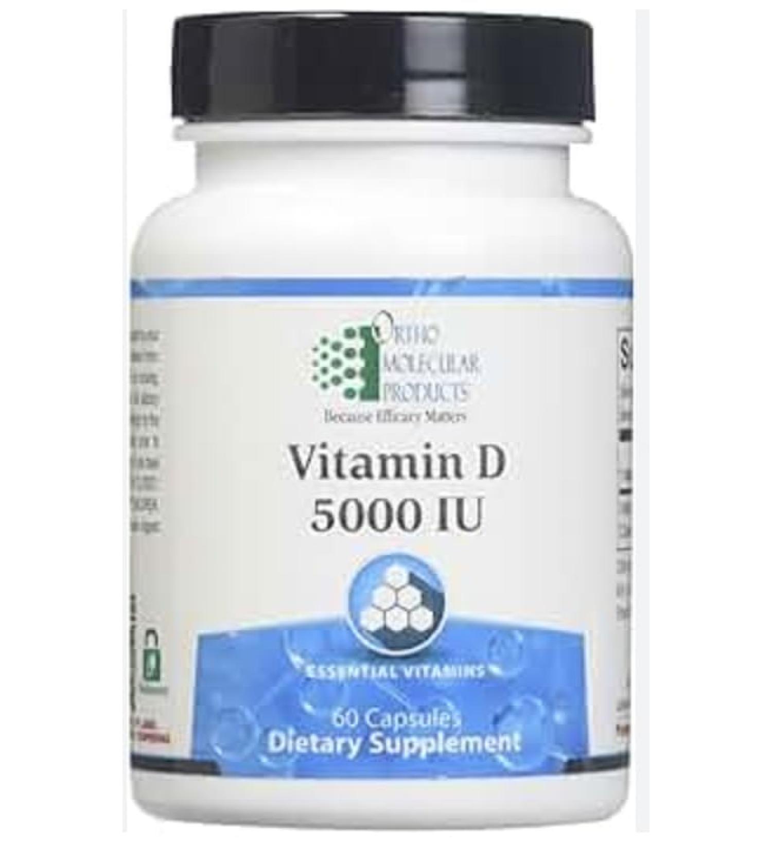 Ortho Molecular - Vitamin D 5000 iu - 60 Capsules