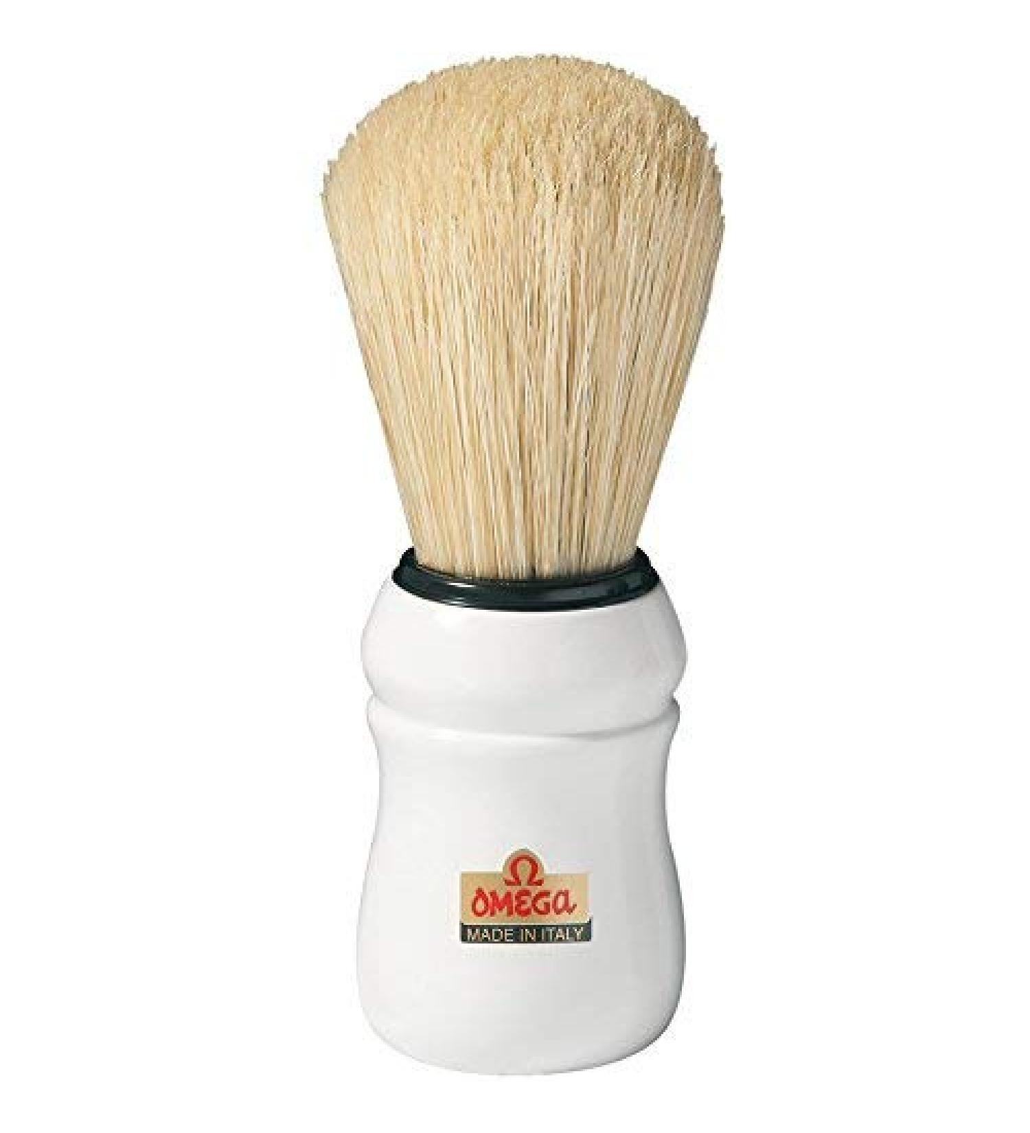 OMEGA Shaving Brush #10049 Boar Bristle aka The PRO 49" White