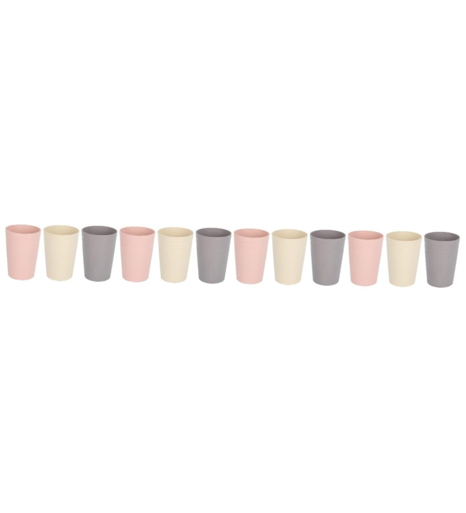 FRCOLOR 12 Pcs Bathroom Mugs - Eco-Friendly Wheat Straw Toothbrush Holders & Tumblers for Kids Camping & Makeup - Portable Organizer - Buy Online on GoSupps.com
