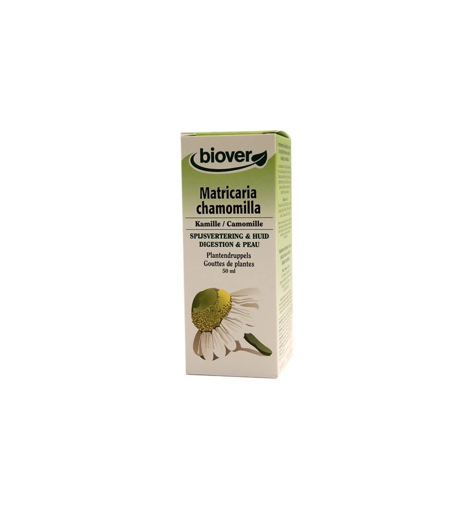 Biover - Chamomile Liquid Extract - 50 ml bottle - For good digestion and beautiful skin - Buy Online on GoSupps.com