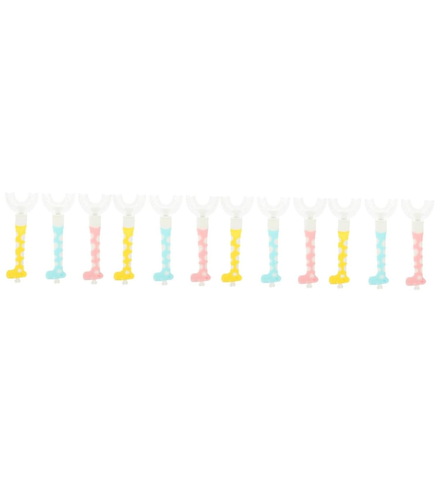Minkissy 12-Pack U-Shape Children's Toothbrushes - Ideal for Newborns & Kids | Soft Bristles for Gentle Oral Care - Buy Online on GoSupps.com
