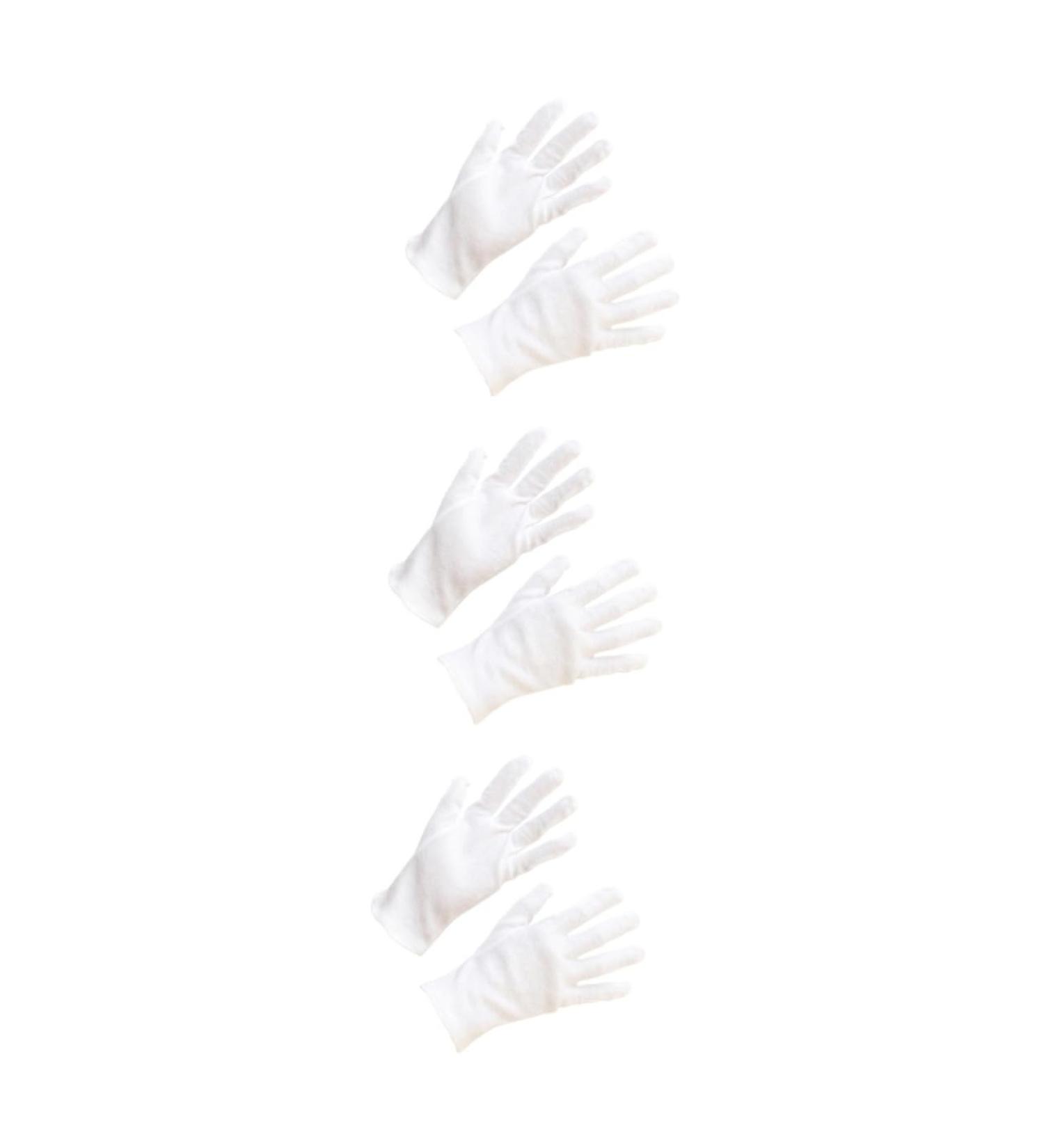 Healeved 36 Pairs Vinyl Glove Hair Coloring Moisturizing Hand Hair Dyeing Kitchen Cotton Work Jersey White Labor Protection Cotton - Buy Online on GoSupps.com