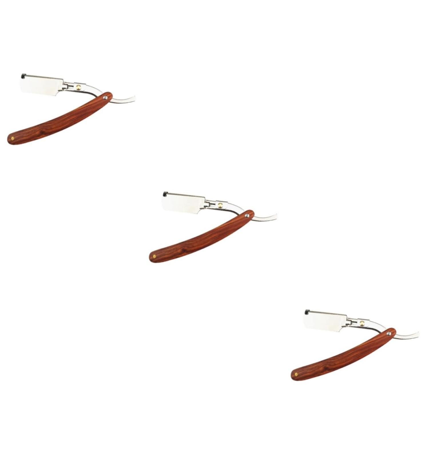 Beavorty 3pcs Safe Manual Razor Set - Wooden Handle Perfect for Men | International Shipping Available - Buy Online on GoSupps.com