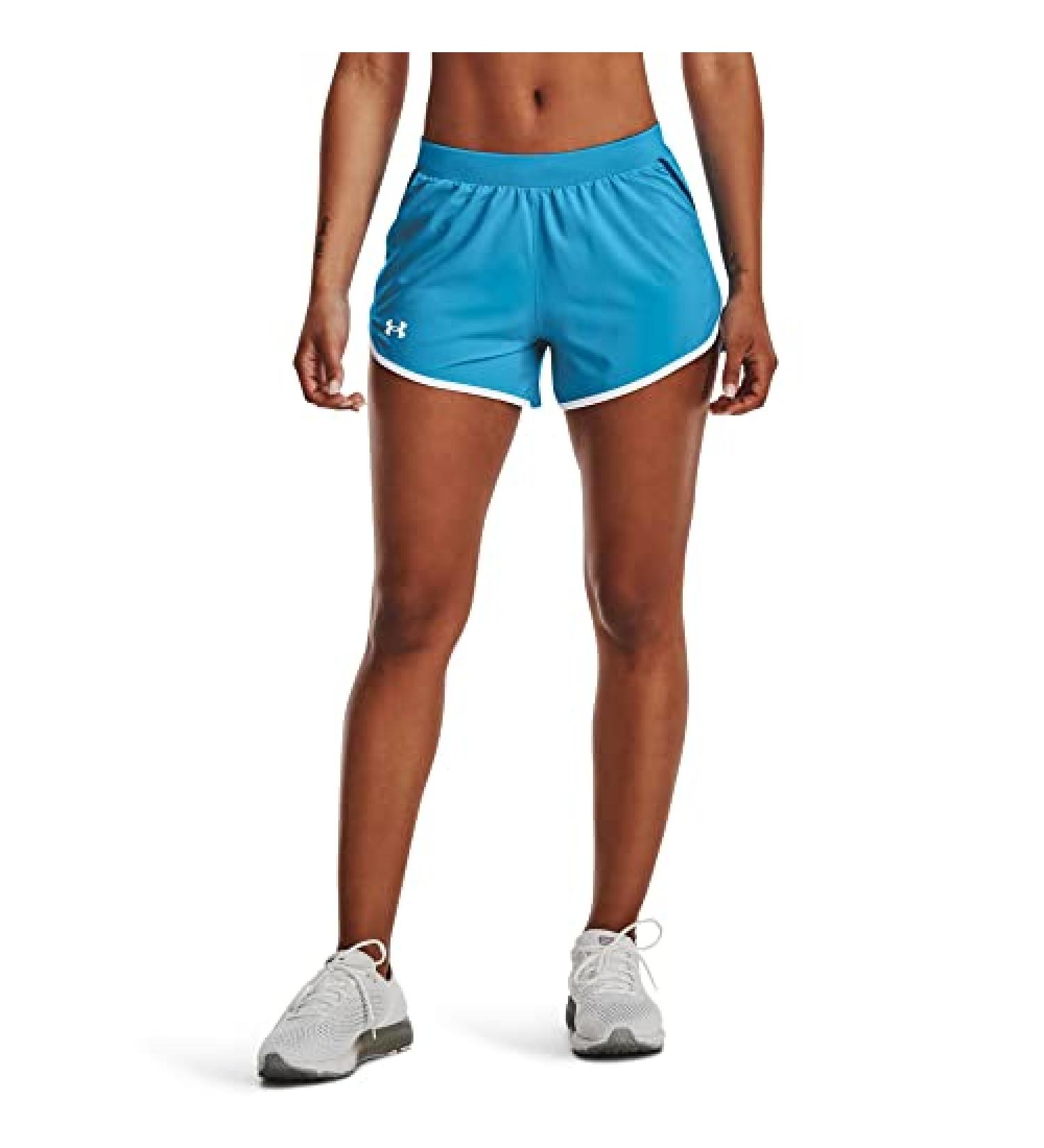 Under Armour Women's Fly By 2.0 Running Shorts - Capri/Petrol Blue/Reflective - Size Small - Buy Online on GoSupps.com