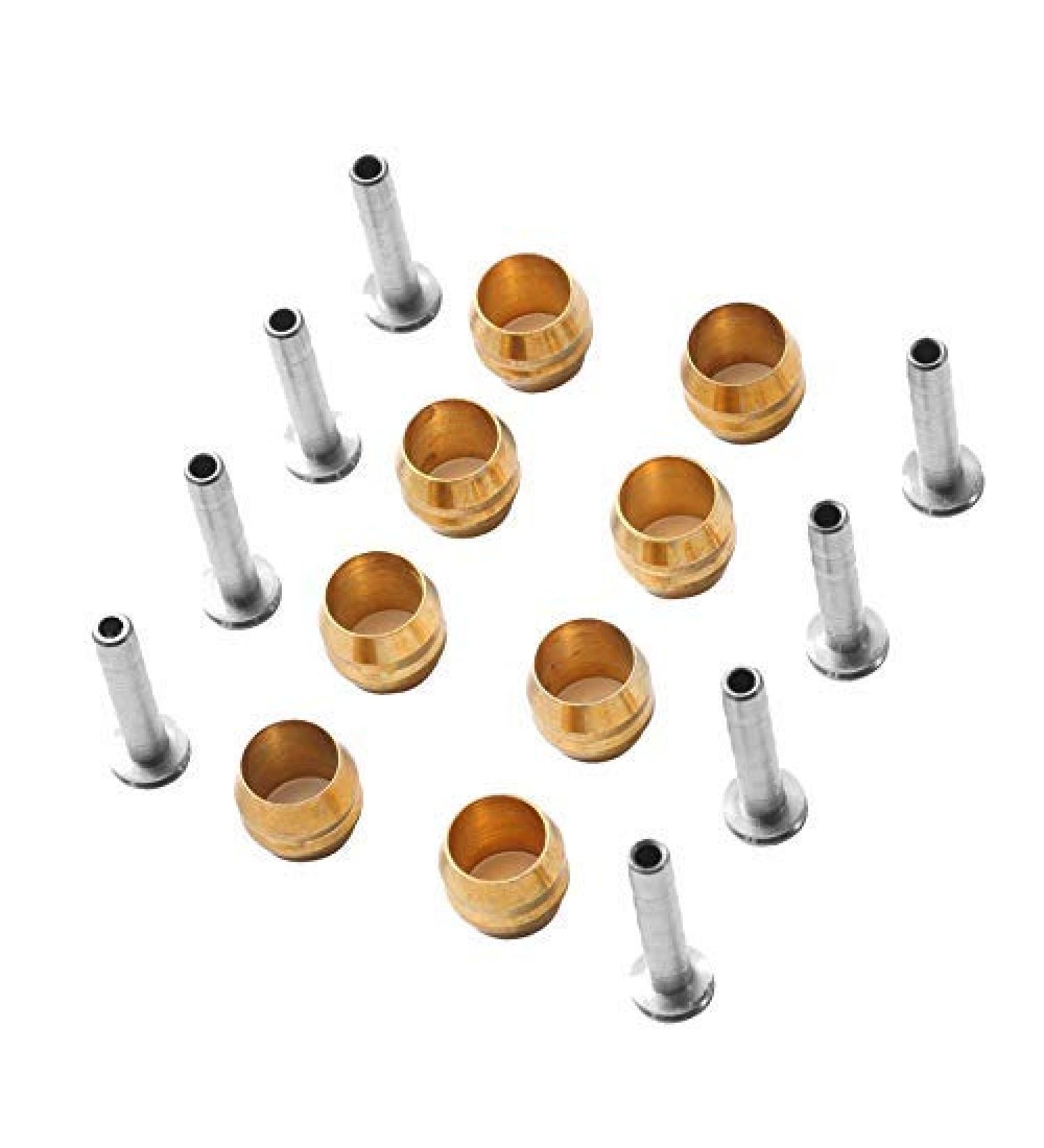 Upgraded Bicycle Hydraulic Hose Fitting Insert Tool with Hydraulic Hose Cutter and 8 sets BH90 Bicycle Brake Olive and Connecting Insert Set