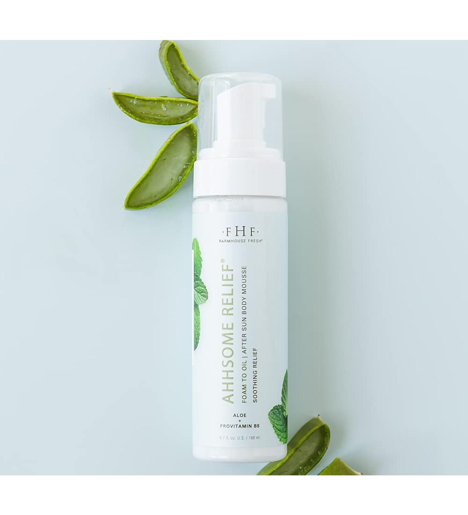 FarmHouse Fresh Ahhsome Relief After Sun Body Mousse 6.7 fl. oz. - Soothing Post-sun Care - Buy Online on GoSupps.com