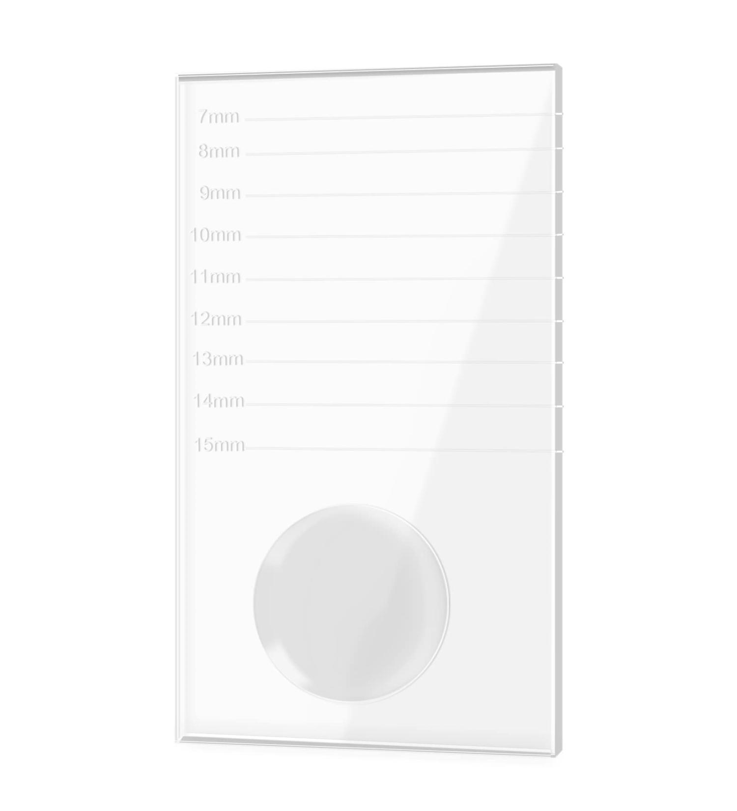 Crystal Glass False Lashes Adhesive Glue Pallet Holder for Eyelash Extensions - 4x2x0.4 Inch - Buy Online on GoSupps.com