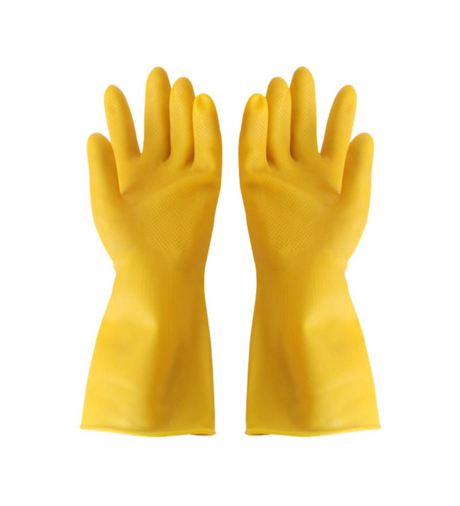 1 Pair Protective Gloves Latex Thickened Dishwashing Cleaning Household Gloves Average - Buy Online on GoSupps.com