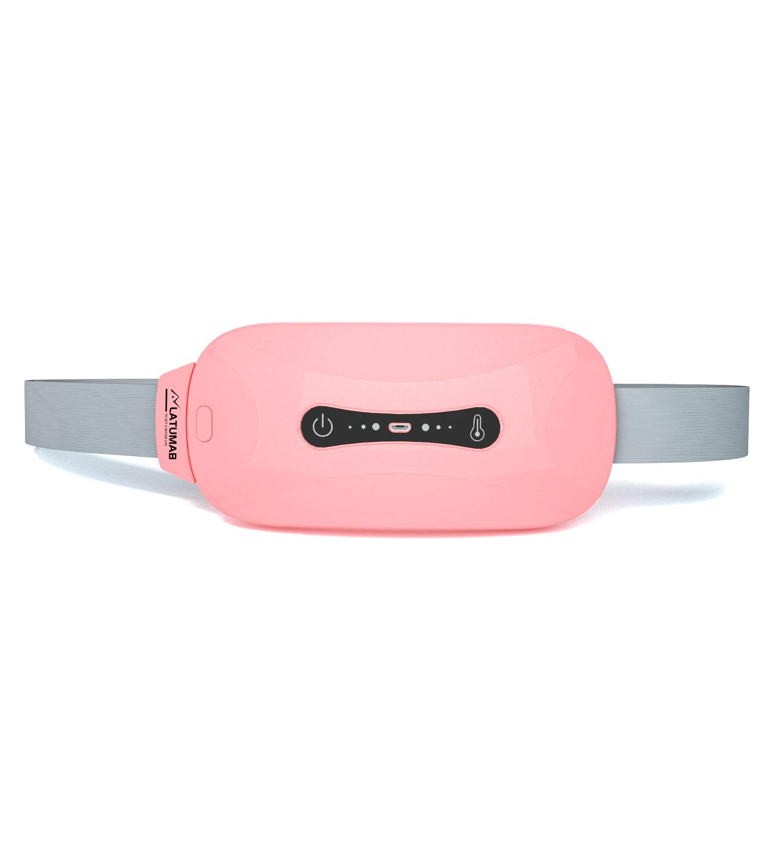 Heating Pads for Cramps - Latumab Cordless Portable Menstrual Heating Pad | Fast Relief with 3 Heat Levels & Massage Modes | Back or Belly Heating Pad - Ideal Gifts for Women - Buy Online on GoSupps.com