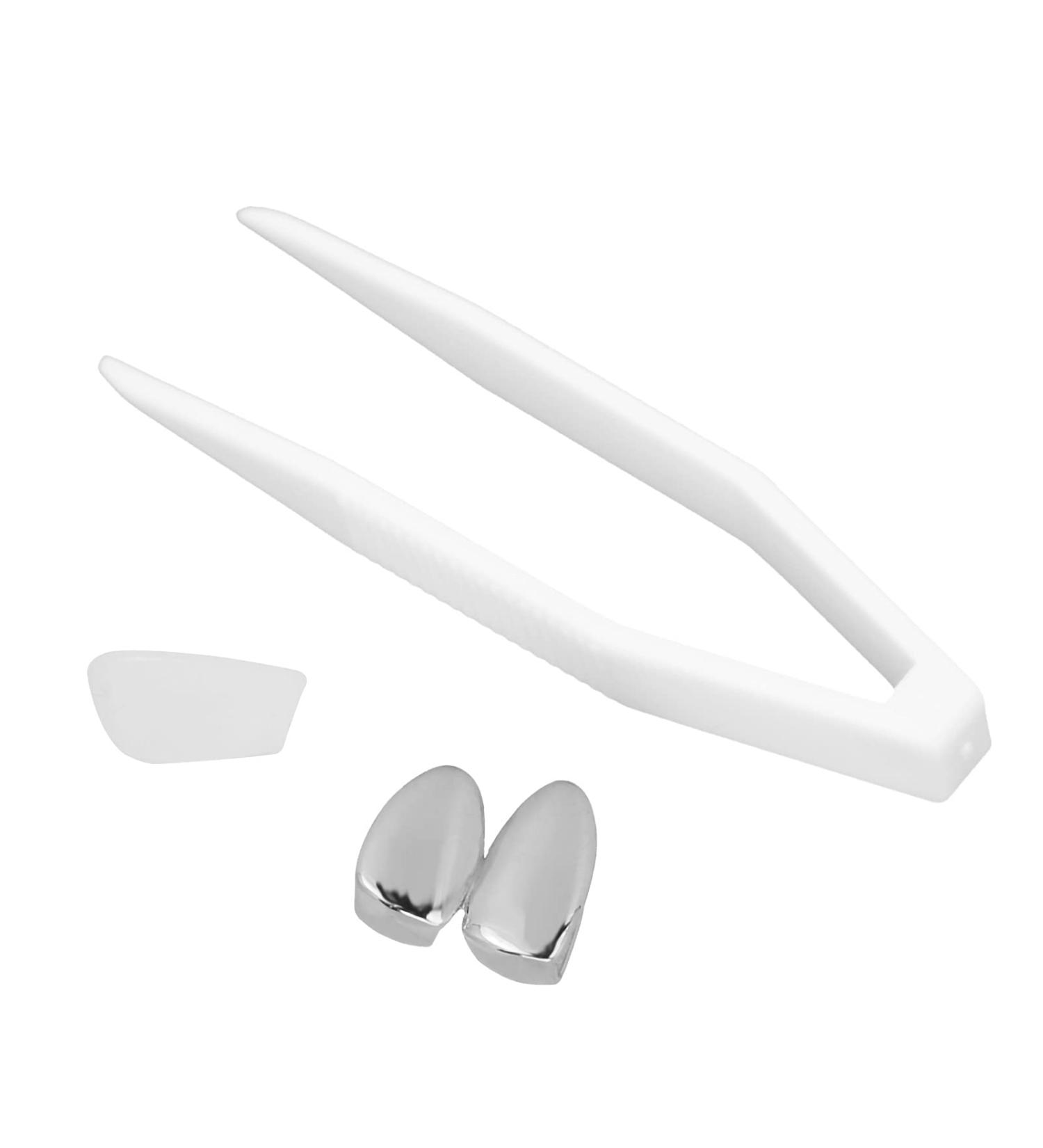 Buy Stylish Angrek Plated Teeth - Gold & Silver Hip Hop Grill Caps for Halloween Party Decoration - Buy Online on GoSupps.com