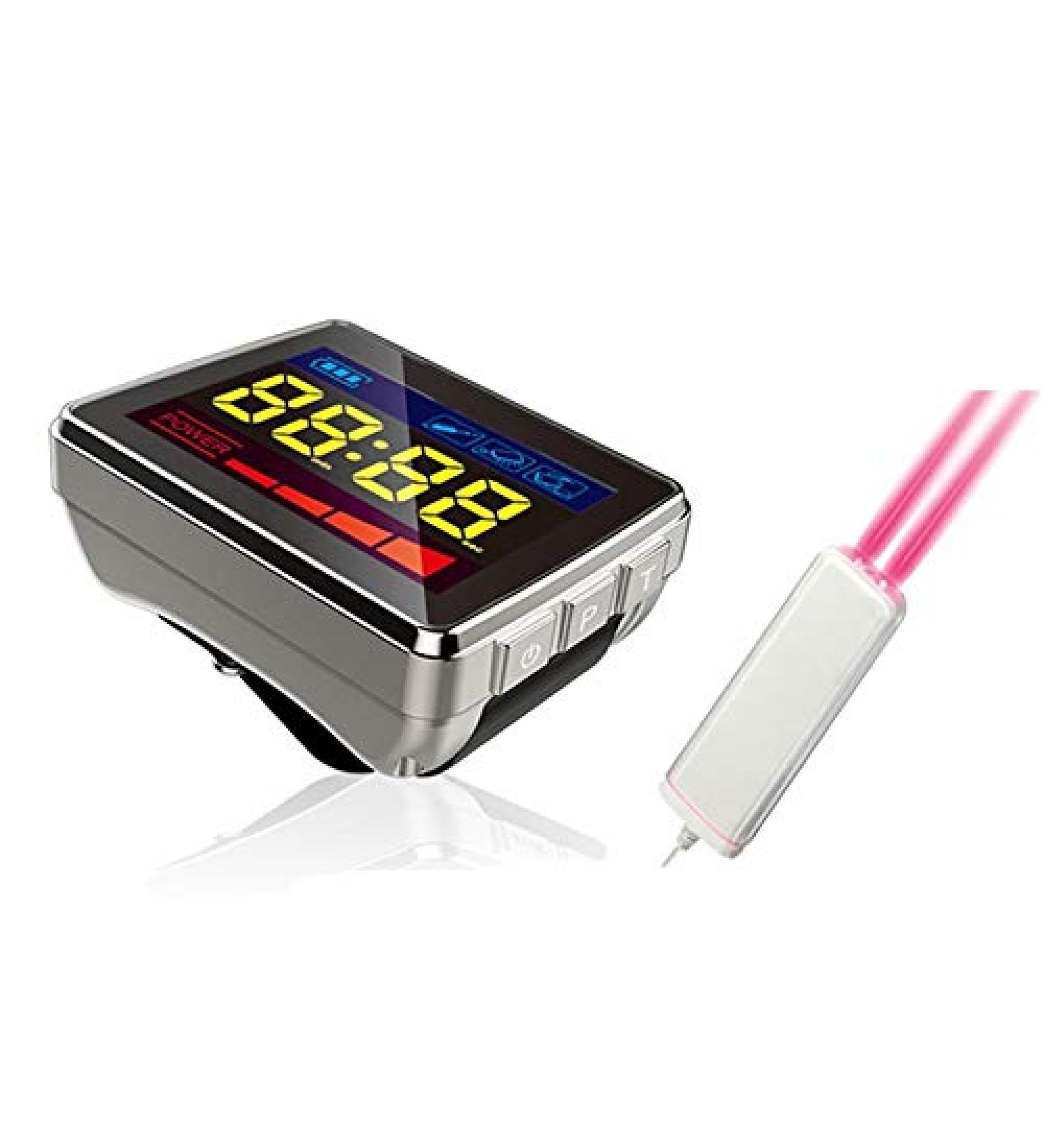 COZING Laser Wrist Watch 650nm Low Level Laser Therapy Device Treatment Mouth/Tongue Skin Ulcer Reduce The High Cholesterol High Blood Fat High Blood Sugar - Buy Online on GoSupps.com