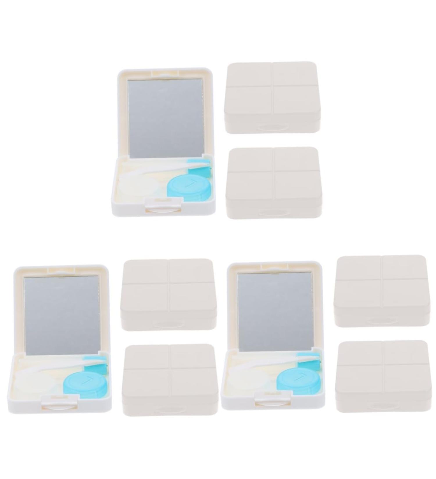 Ultechnovo 9-Sentence Contact Lens Container Set | 3PCS Case with Applicator & Removal Tool | Compact Lens Tank with Mirror - Ideal for Travel - Buy Online on GoSupps.com