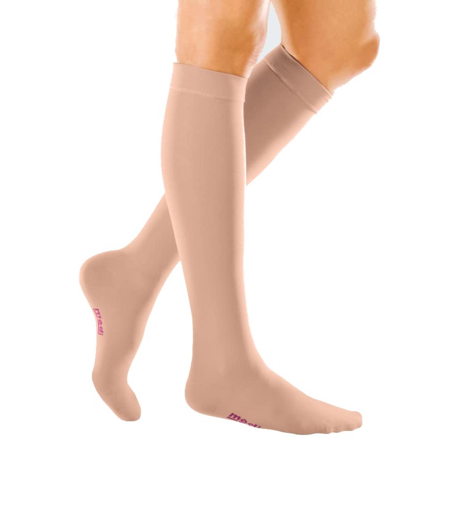 Medi Medive Forte Compression Stockings | CCL 2 Medical Compression Stockings for Men & Women | Size VI - Big Foot | Caramel Color - Buy Online on GoSupps.com