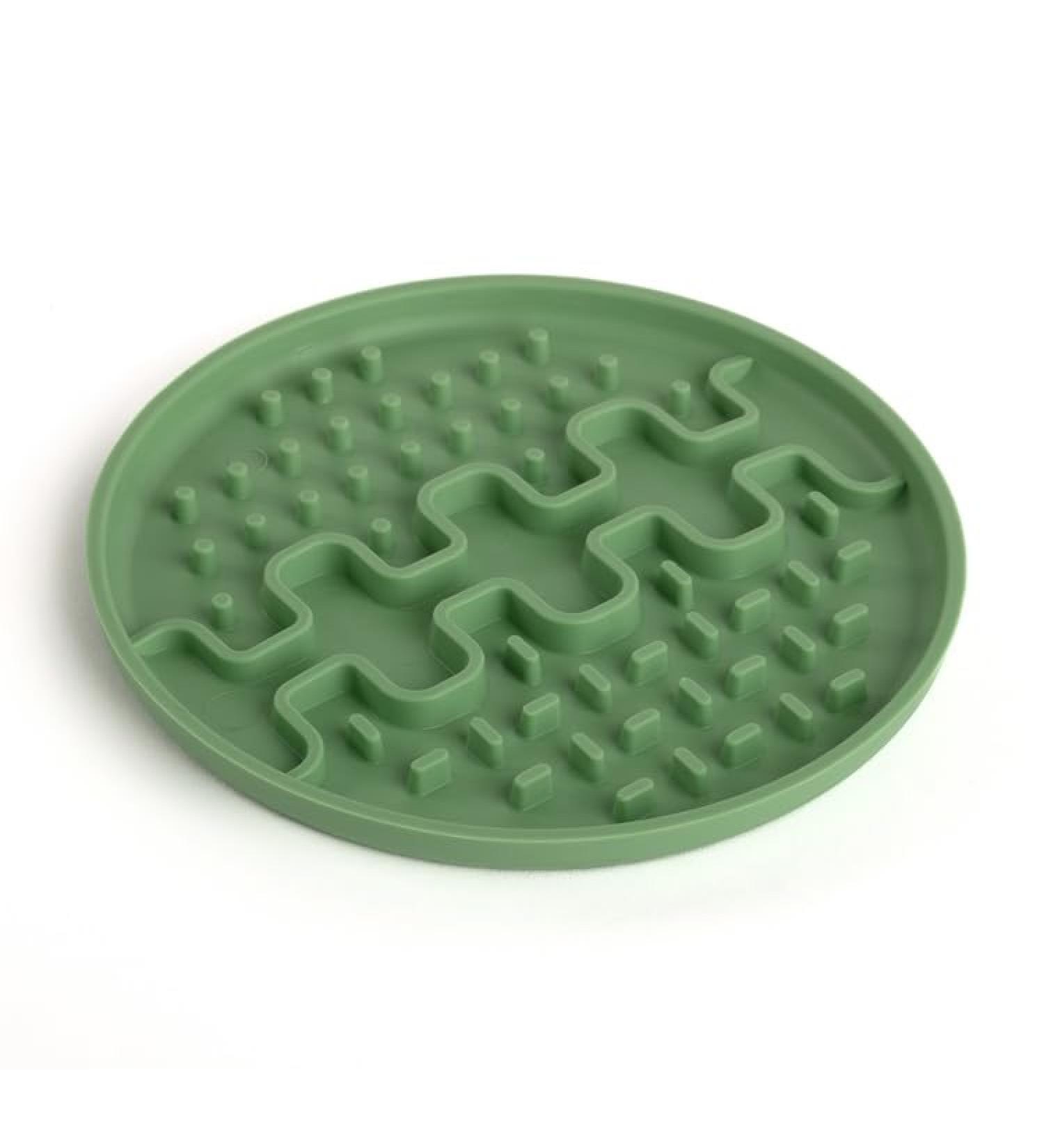 Bonameco Slip Mat - Leak Mat for Dogs & Cats | Anti-Slip Slow Feeder - Easy to Clean | Healthy Digestion - Mini Green - Buy Online on GoSupps.com