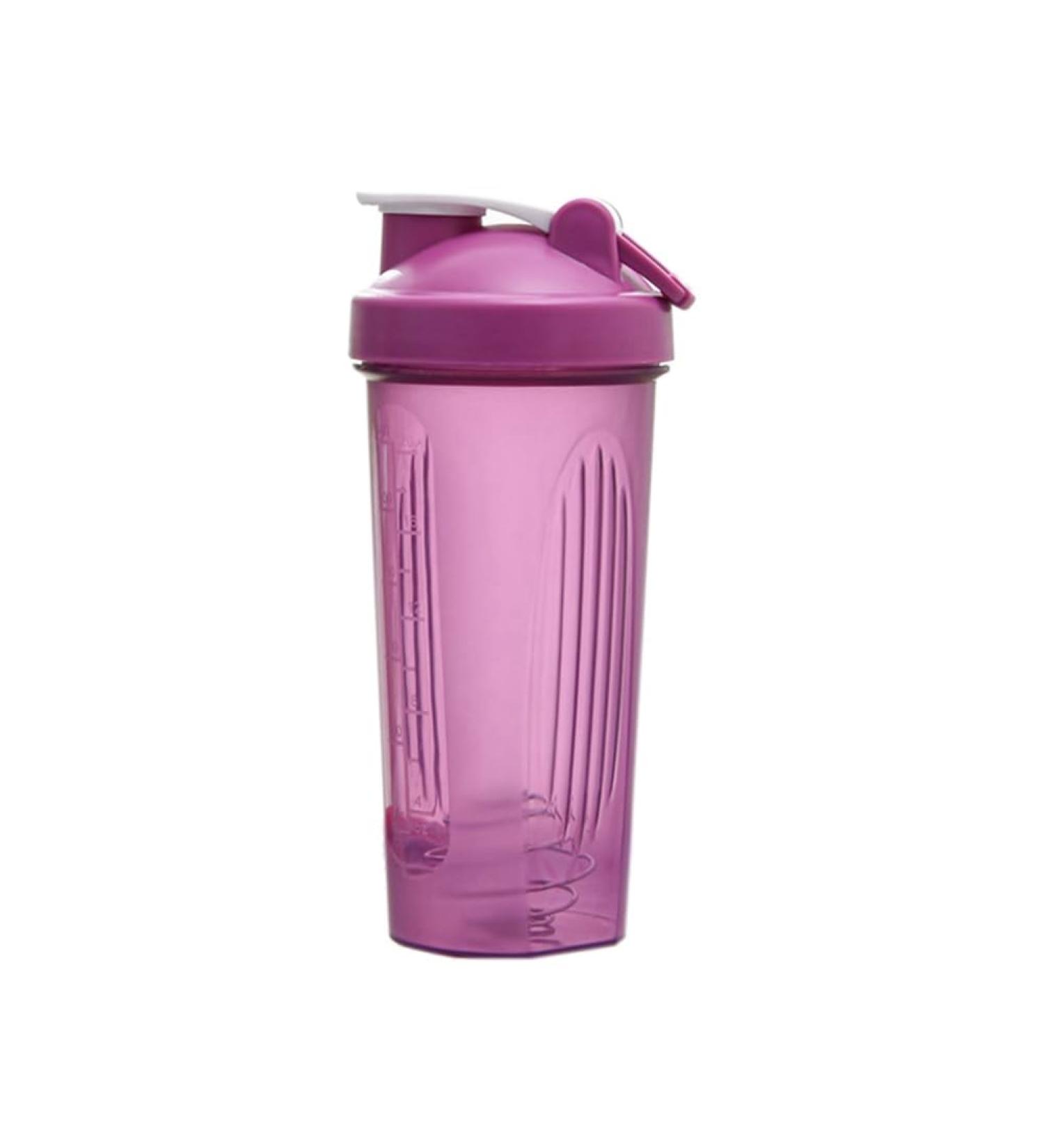 Shaker Cup Sports Portable Pratique Remuant Tasse 600Ml Plastique Shakers Bouteille Adultes Facile Installer Facile Utiliser Violet - Buy Online on GoSupps.com