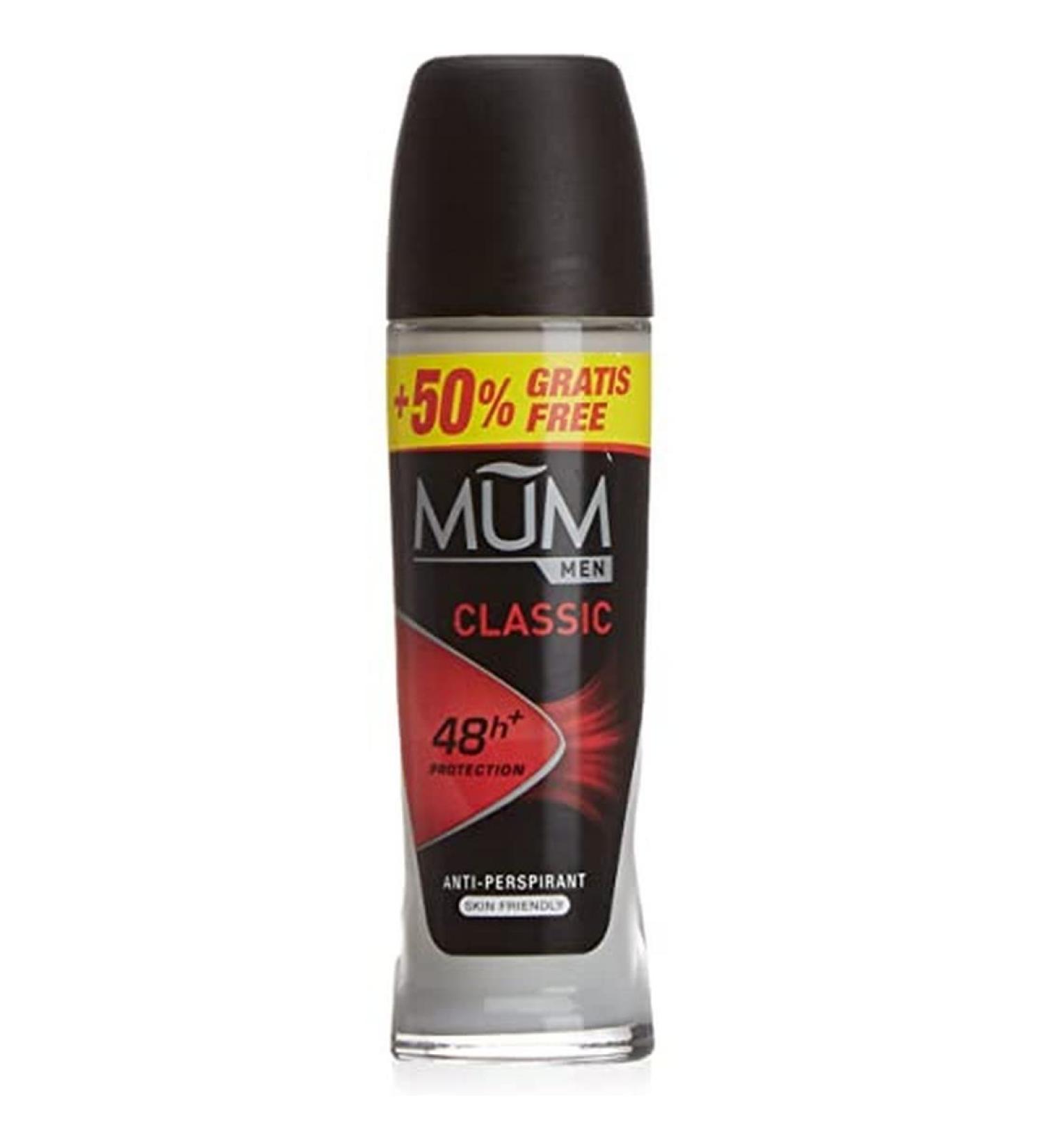 Mum Men Classic Roll-On Deodorant 50 ml Pack of 12  - Buy Online on GoSupps.com