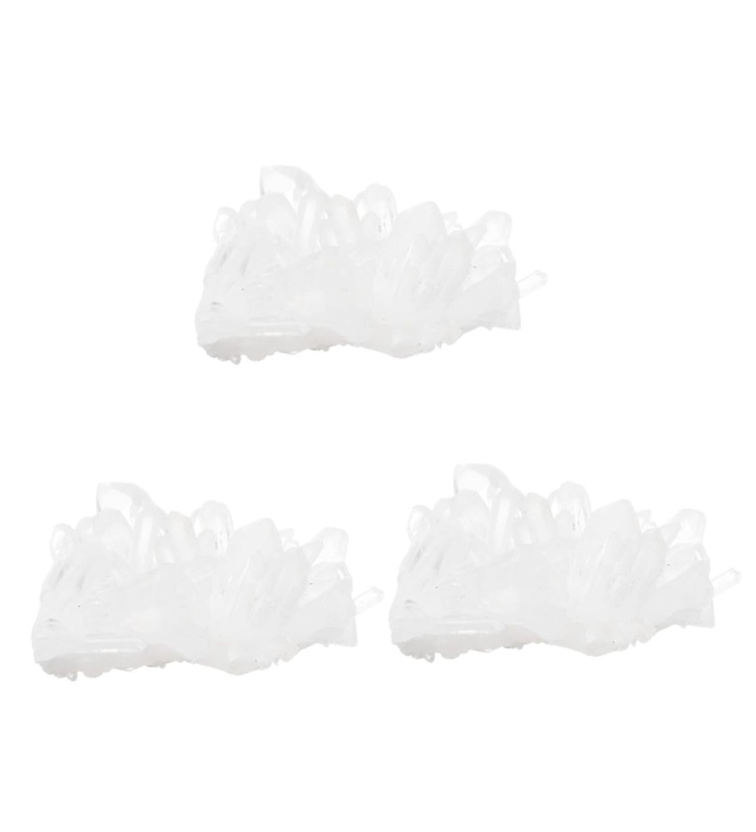 GLEAVI 3pcs High Transparent Crystal Ornament Natural Crystals Natural Crystal Decor Office Accessories Whitex3pcs 4X3X2.5CMx3pcs - Buy Online on GoSupps.com