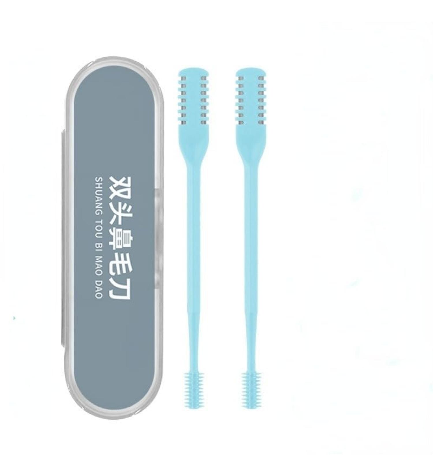 MKJPJUN Nose Hair Trimmer - Safe & Effective Ear/Nose Hair Plucker for Men - Manual Design in Blue - Buy Online on GoSupps.com