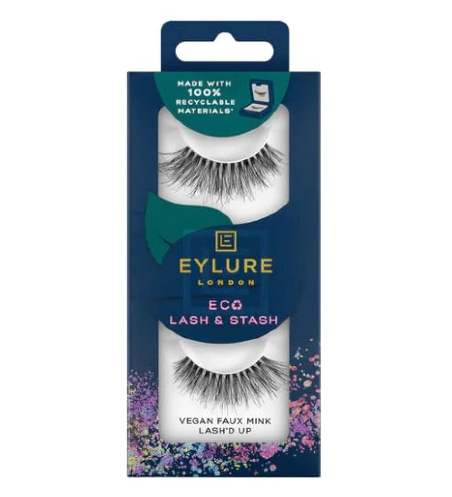 Eylure Eco Lash & Stash False Eyelashes Vegan Faux Mink- LASH'D UP - Buy Online on GoSupps.com
