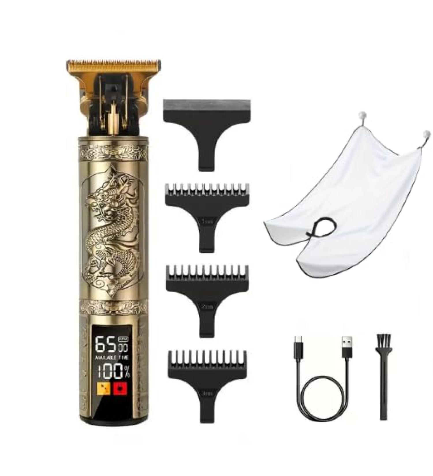 Vintage Hair Trimmer for Men Cordless Beard Trimmer Hair Clippers for Men Electric Shaver Zero Gapped Razor T Blade Liners Outline Edgers Grooming Kit Gifts for men 1pc Mens Deluxe Beard Scraping Tie Bib (Bronze large) Bronze Large - Buy Online on GoSupps.com