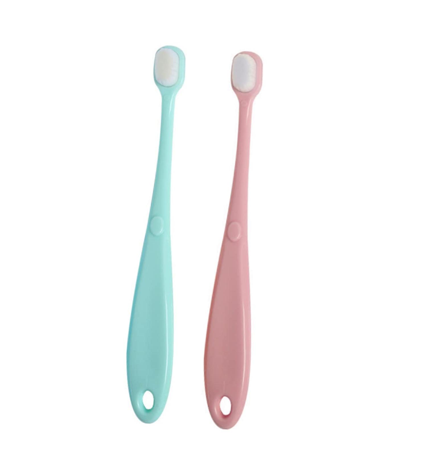 Minkissy 2-Pack Children's Toothbrushes | Dental Care for Toddlers & Infants | Safe Tooth Cleaning for Newborns - Buy Online on GoSupps.com