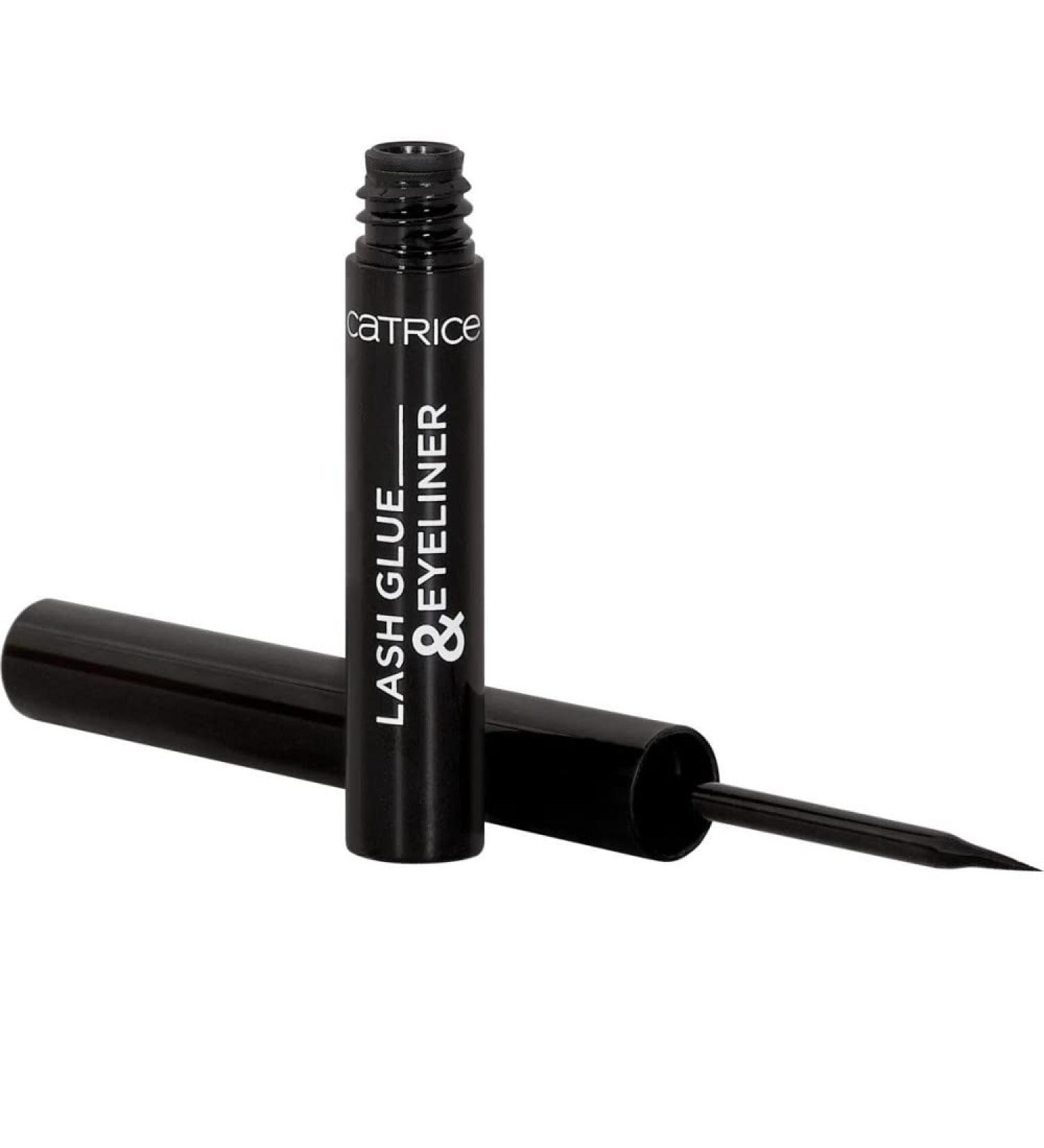 Catrice Lash Glue & Eyeliner No. 010 Strong Black - Vegan Quick-Drying Perfume-Free Ultra Schwarz Fake Lashes Accessory (1.7ml) - Buy Online on GoSupps.com