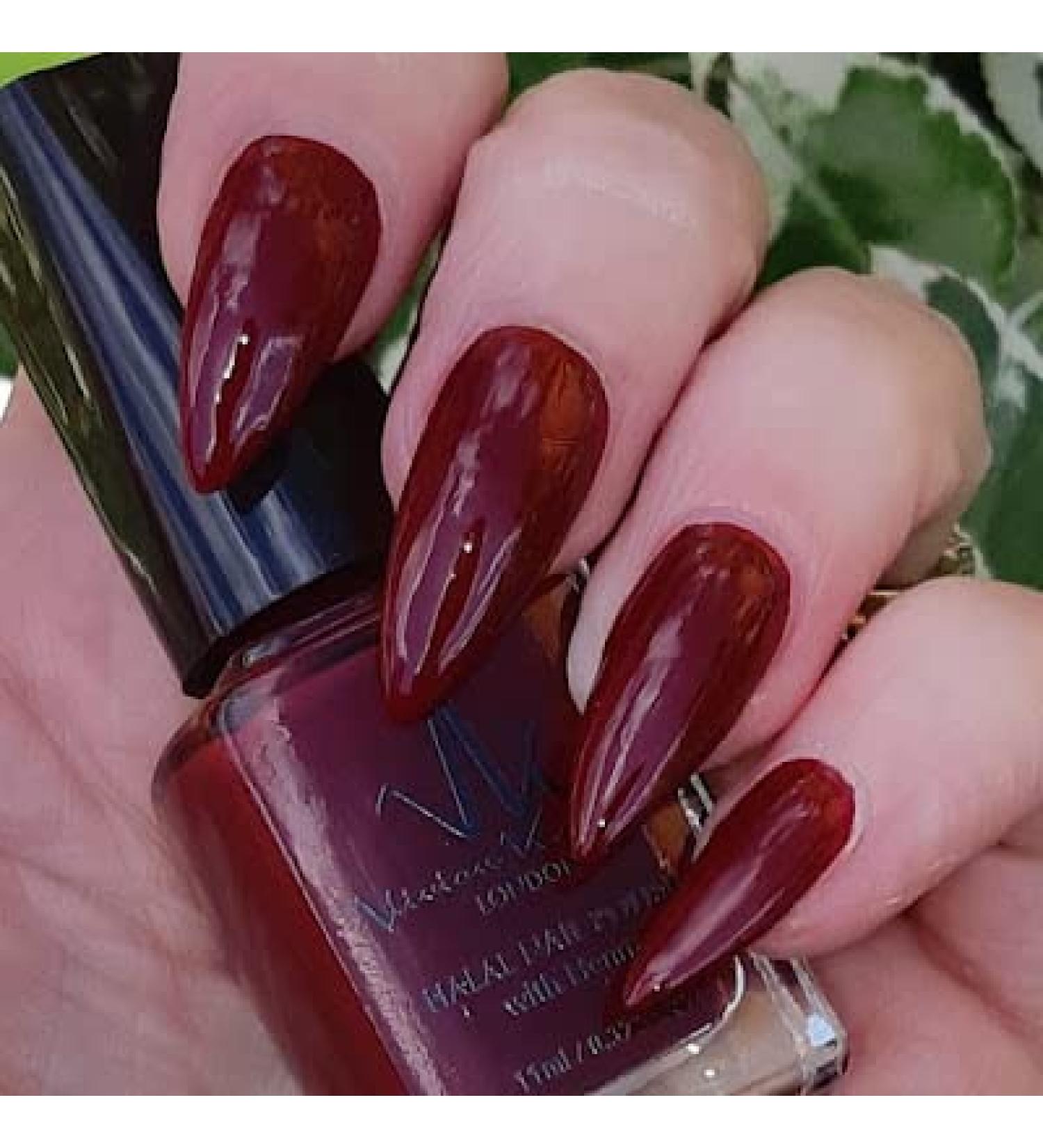 Buy Vivien Kondor Henna Halal Permeable Nail Polish (HA19 Garnet) - Non-Toxic Long-Lasting & Vegan | International Shipping Available - Buy Online on GoSupps.com