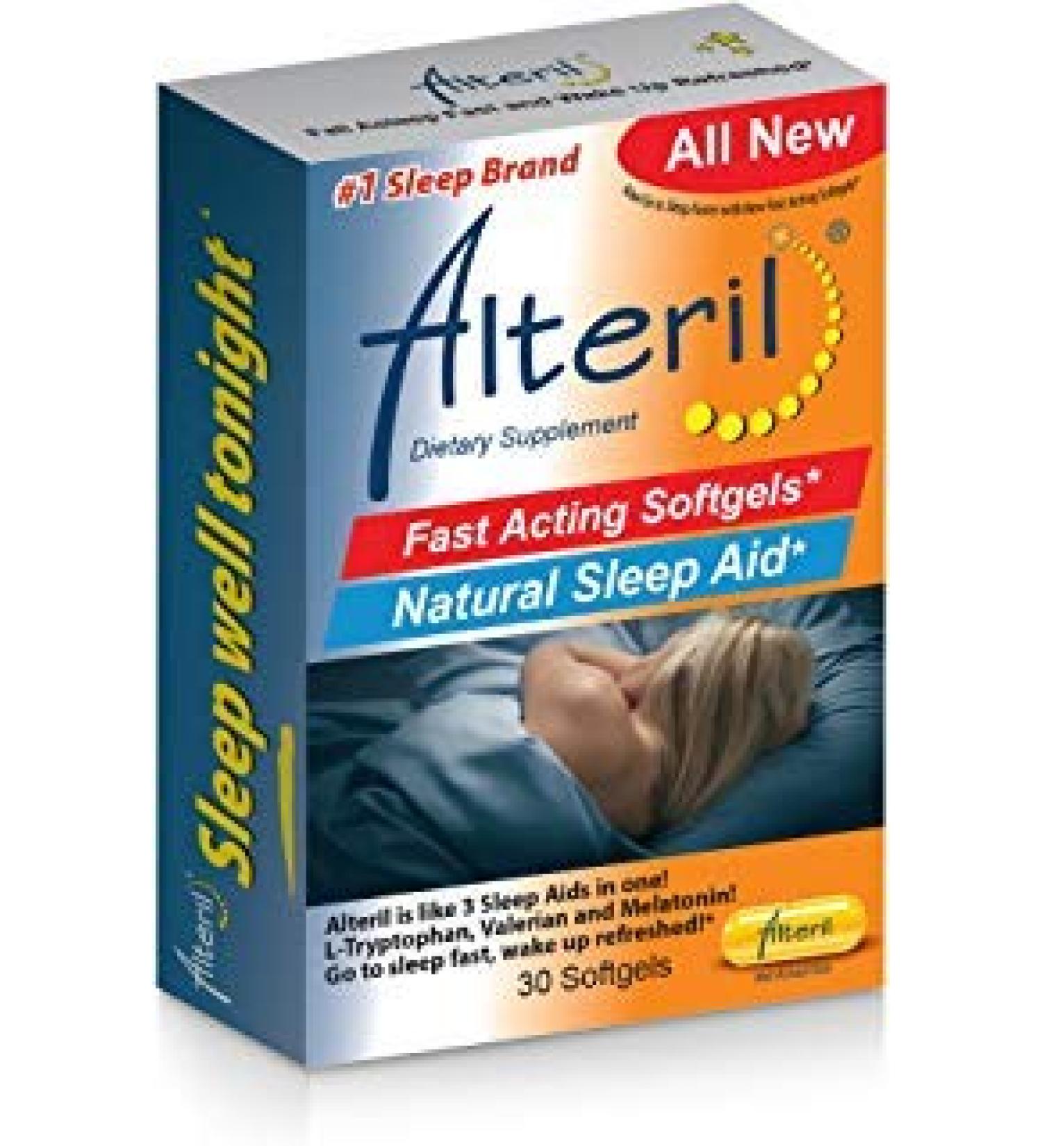 Alteril Natural Sleep Aid Fast Acting Softgels 30ct