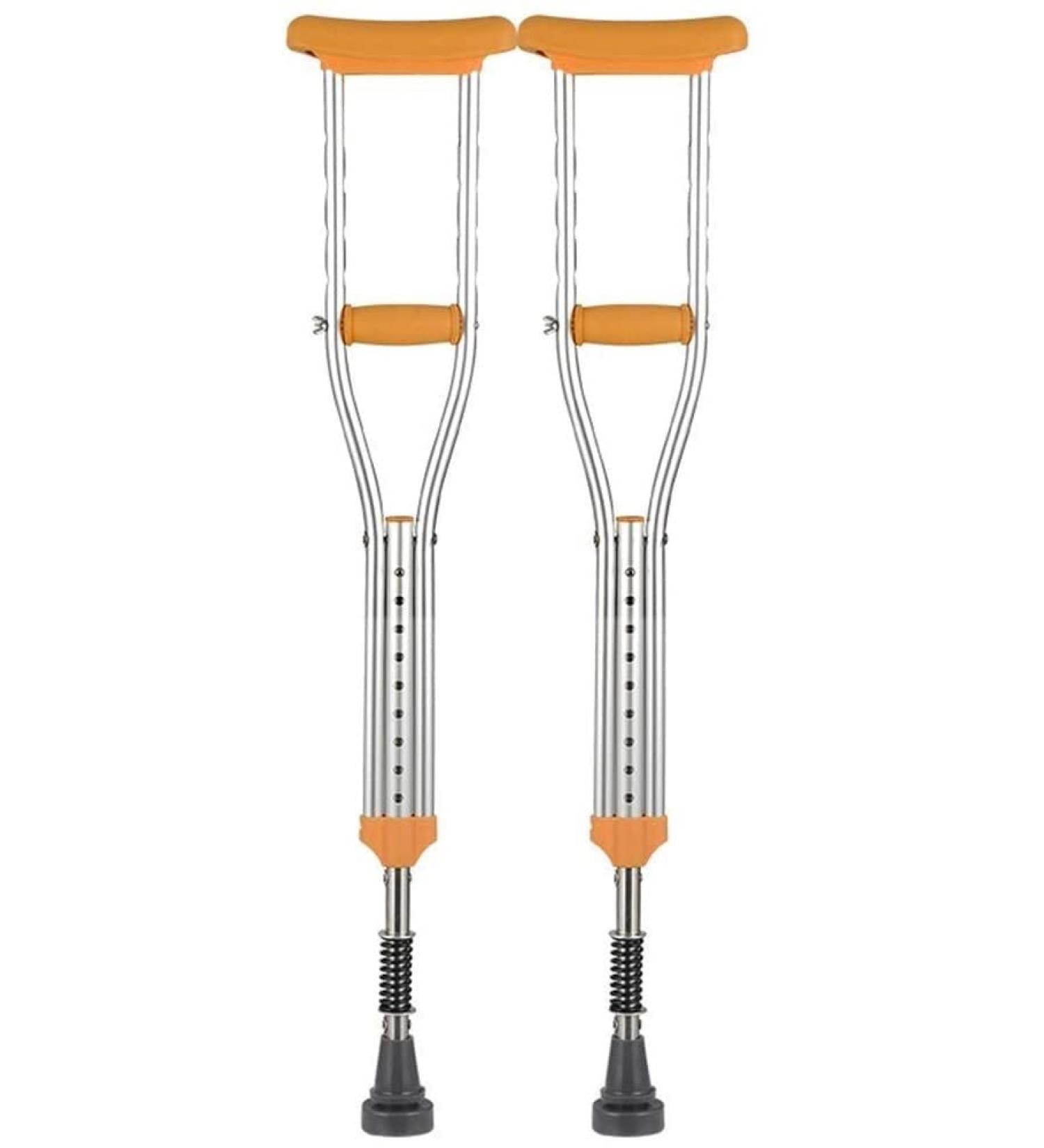 Crutches for Adults Underarm Underarm Crutches for Adjustable Modern Adjustable Double Barrel Crutches with PVC Handle Comfortable Crutches for Disabled Elderly Medical Insurance f Lucky Star Yellow Little - Buy Online on GoSupps.com
