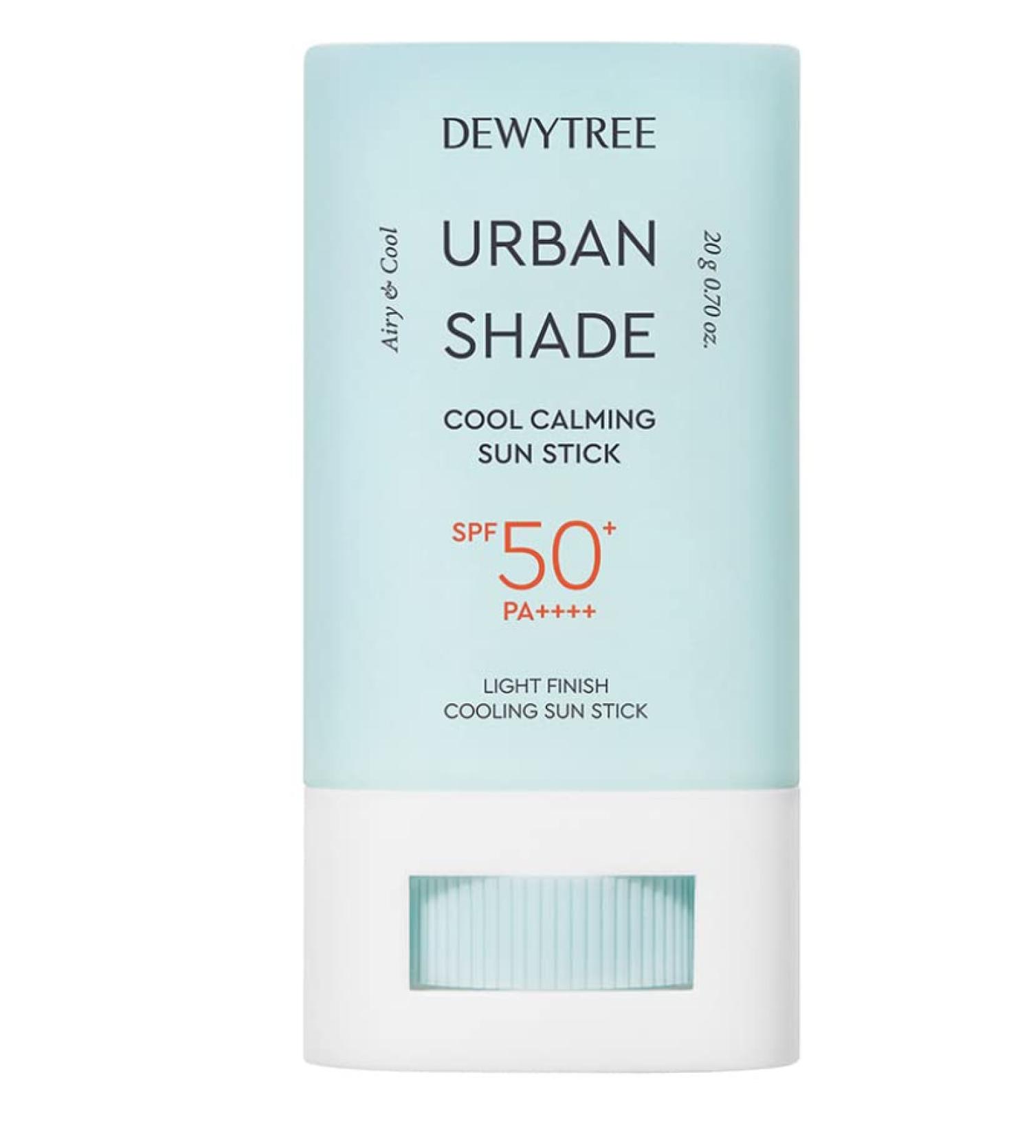DEWYTREE Urban Shade Cool Calming Sun Stick SPF 50+ Pa++++ 20 g (0.70 oz) | light finish cooling sun stick