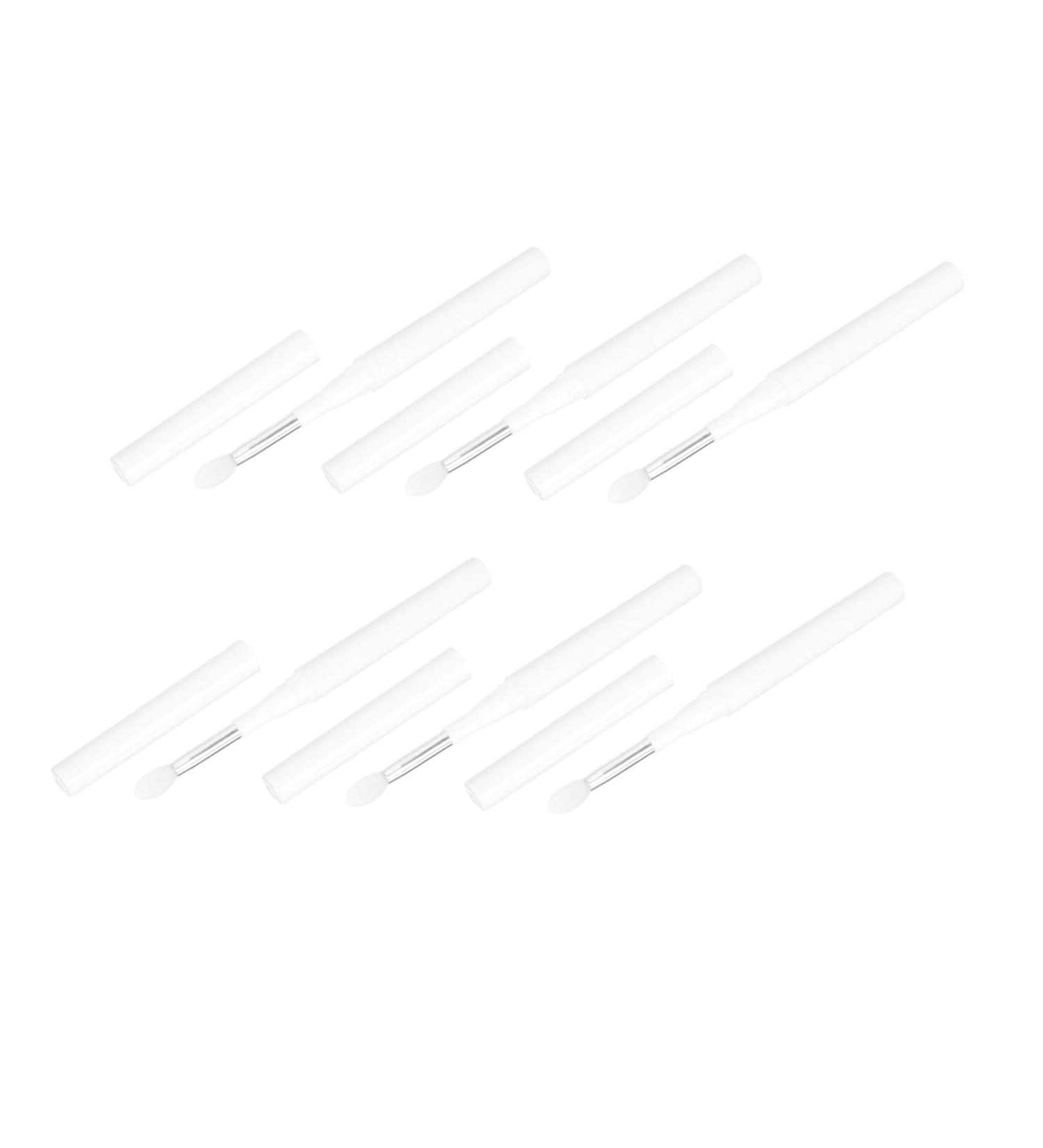 POPETPOP 4 Pcs Silicone Lip Brush Eyeshadow Lip Balm Double Ended Makeup Brush Double Heads Silicone Brush Eyeshadow Brush Clear Makeup Bags Lipstick Brush Make up White - Buy Online on GoSupps.com