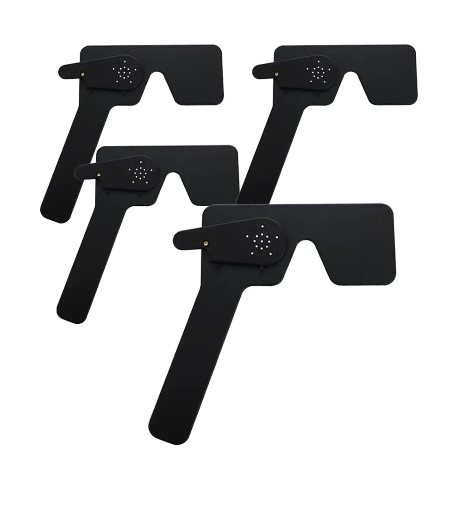 Iegefirm 4 Pieces Ophthalmic Eye Occluder - Essential for Ophthalmologists Orthoptists & Optometrists - Black Eye Exam Tools - Buy Online on GoSupps.com