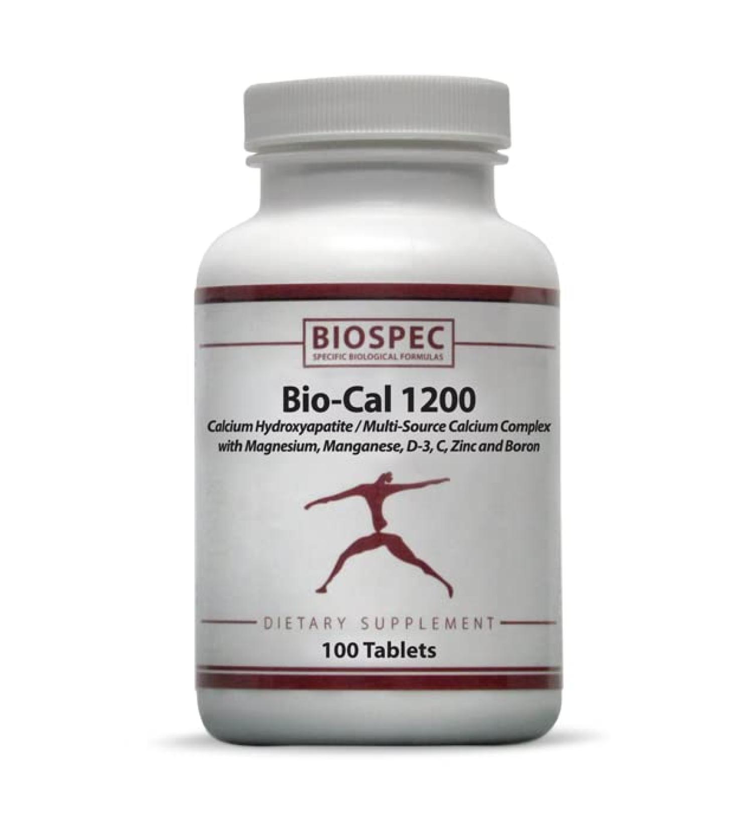 Biospec Nutritionals Bio-Cal 1200 - 100 Tablets: High-Quality Calcium Supplement - Buy Online on GoSupps.com