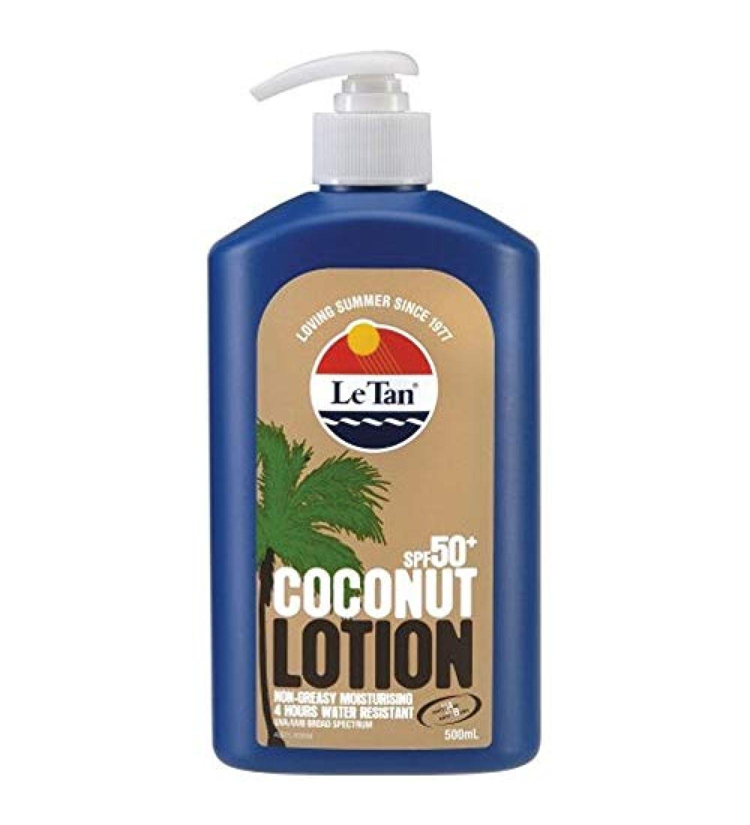 Le Tan SPF 50+ Coconut Sunscreen Lotion 500ml
