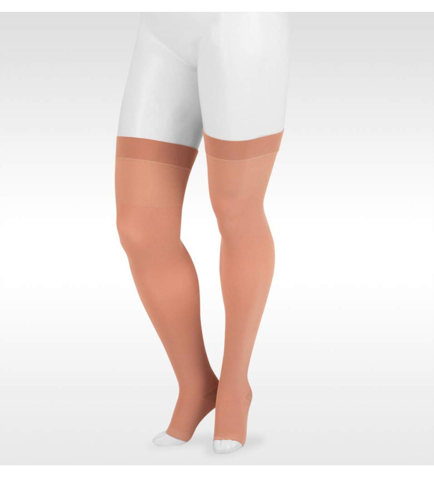 Juzo Dynamic Varin 3511 Thigh-High Compression Socks - 20-30mmHg Silicone Band Open Toe | International Shipping Available - Buy Online on GoSupps.com