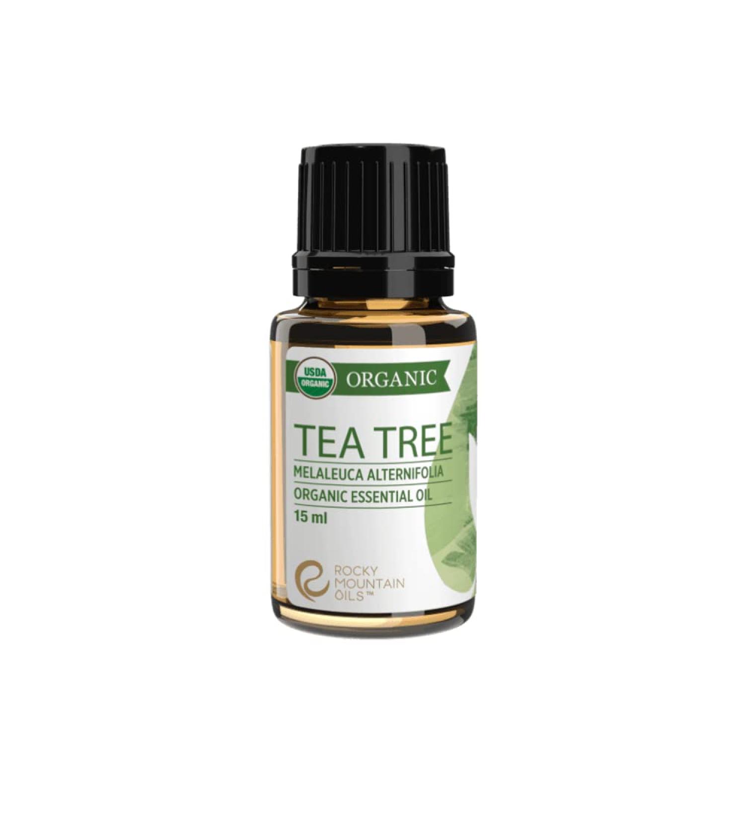 Rocky Mountain Oils Organic Tea Tree Essential Oil - 100% Pure & Natural Aromatherapy for Skin Hair & Diffuser - Therapeutic Grade USDA Approved - Buy Online on GoSupps.com