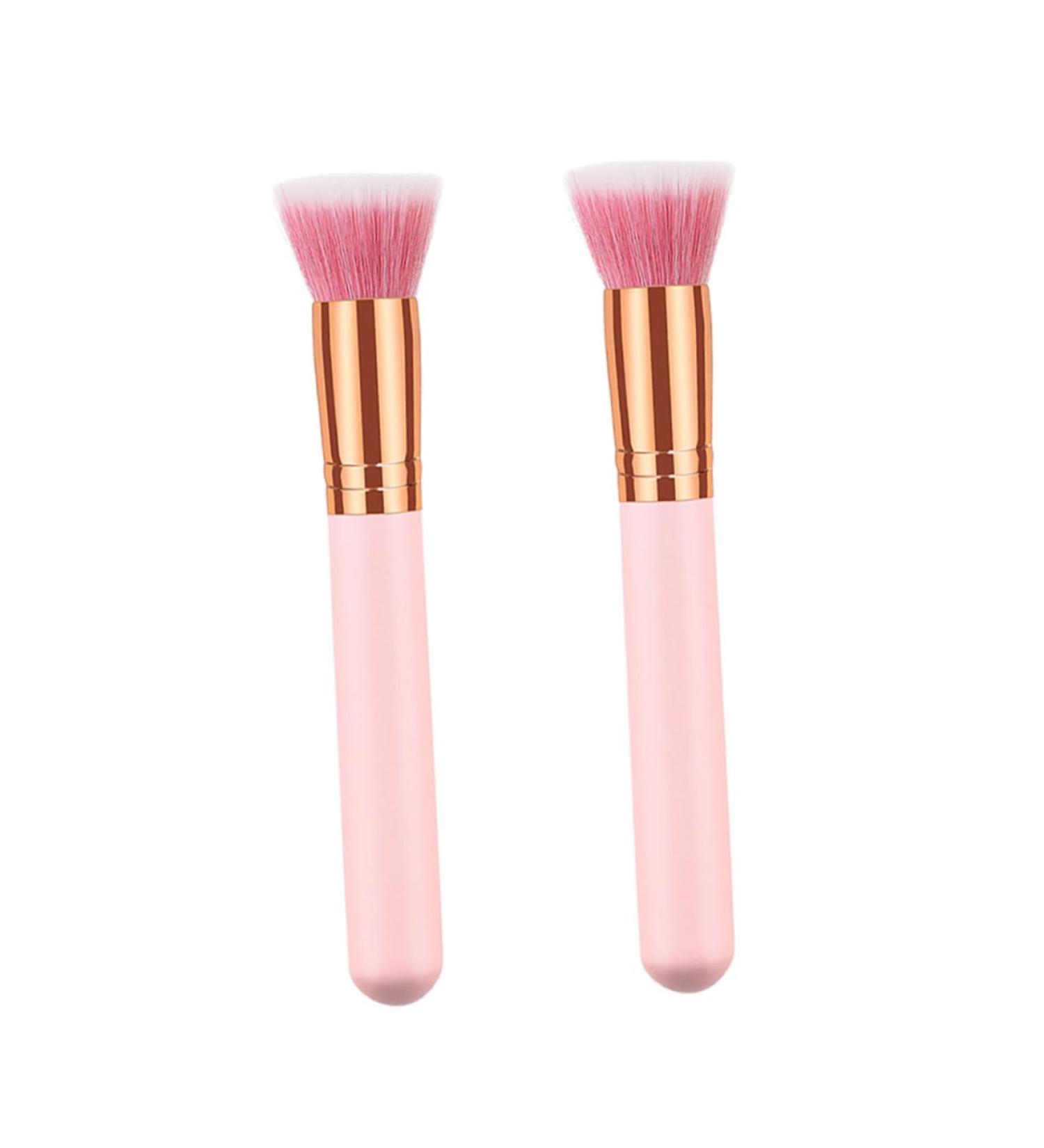 OHPHCALL 2pcs Cosmetics Brush Makeup Brishes Blush Brush Fine Bristles Highlighter Brush Makeup Brushs Wooden - Buy Online on GoSupps.com