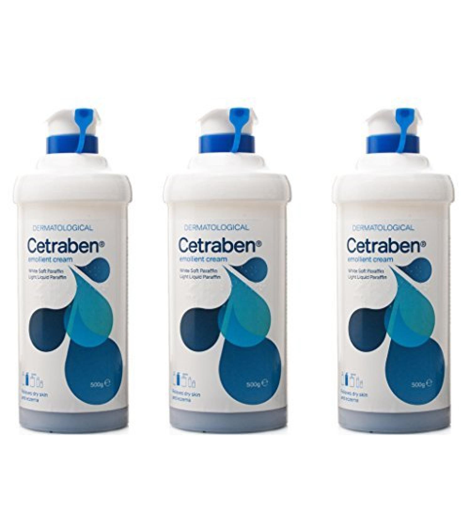 Cetraben Emollient Cream 500G X 3 Pack by Cetraben