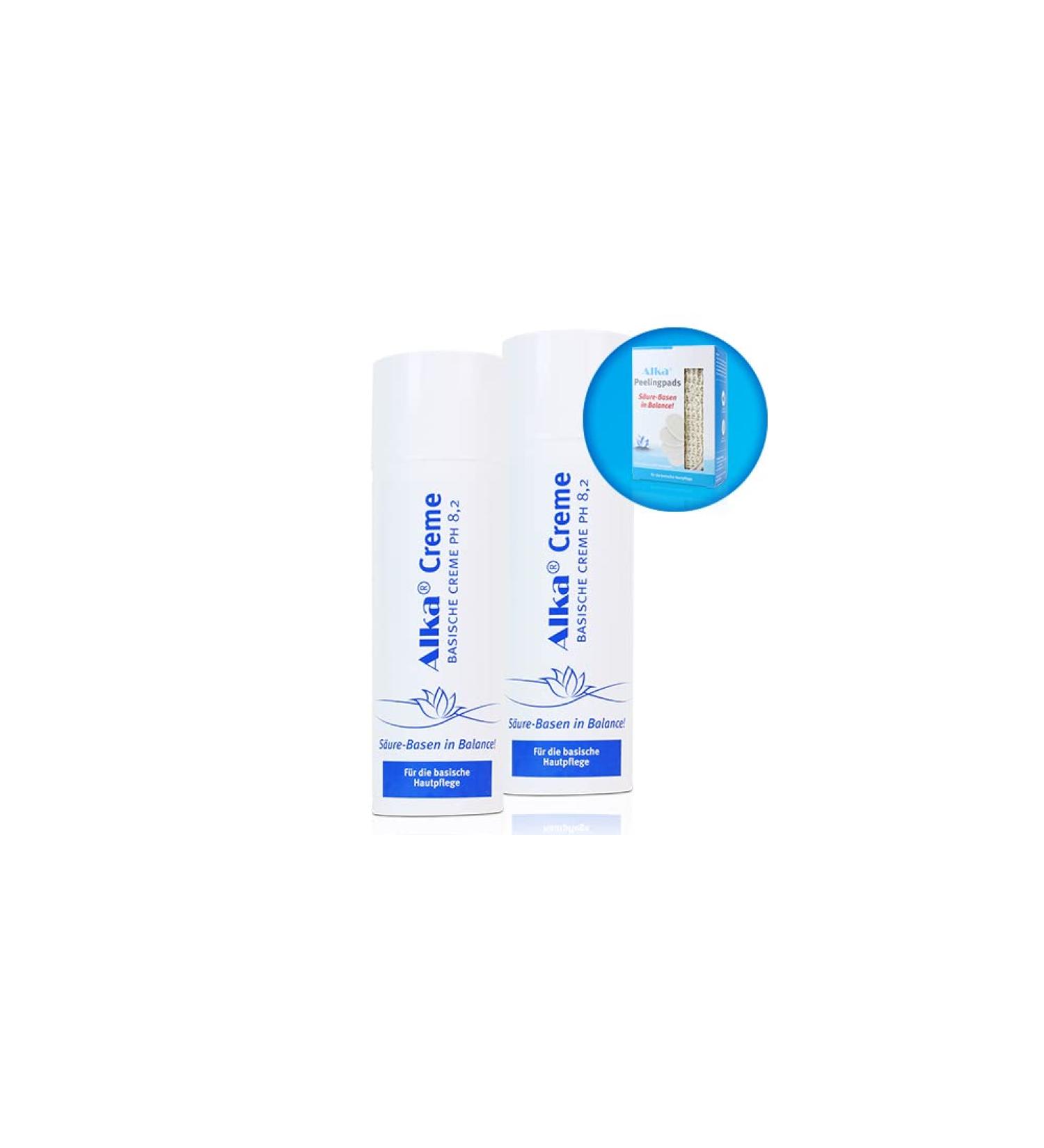 Buy Alka Cream Double Pack (2 x 150 ml) - Get FREE Peeling Pads 300 ml | Best International Shipping - Buy Online on GoSupps.com
