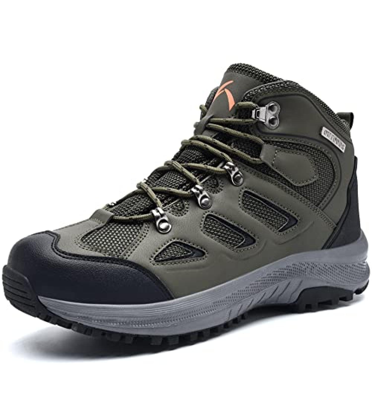 UPSOLO Men's Hiking Boots 8.5 Tz Green - Outdoor Trekking Trails Mountaineering Shoes - Buy Online on GoSupps.com