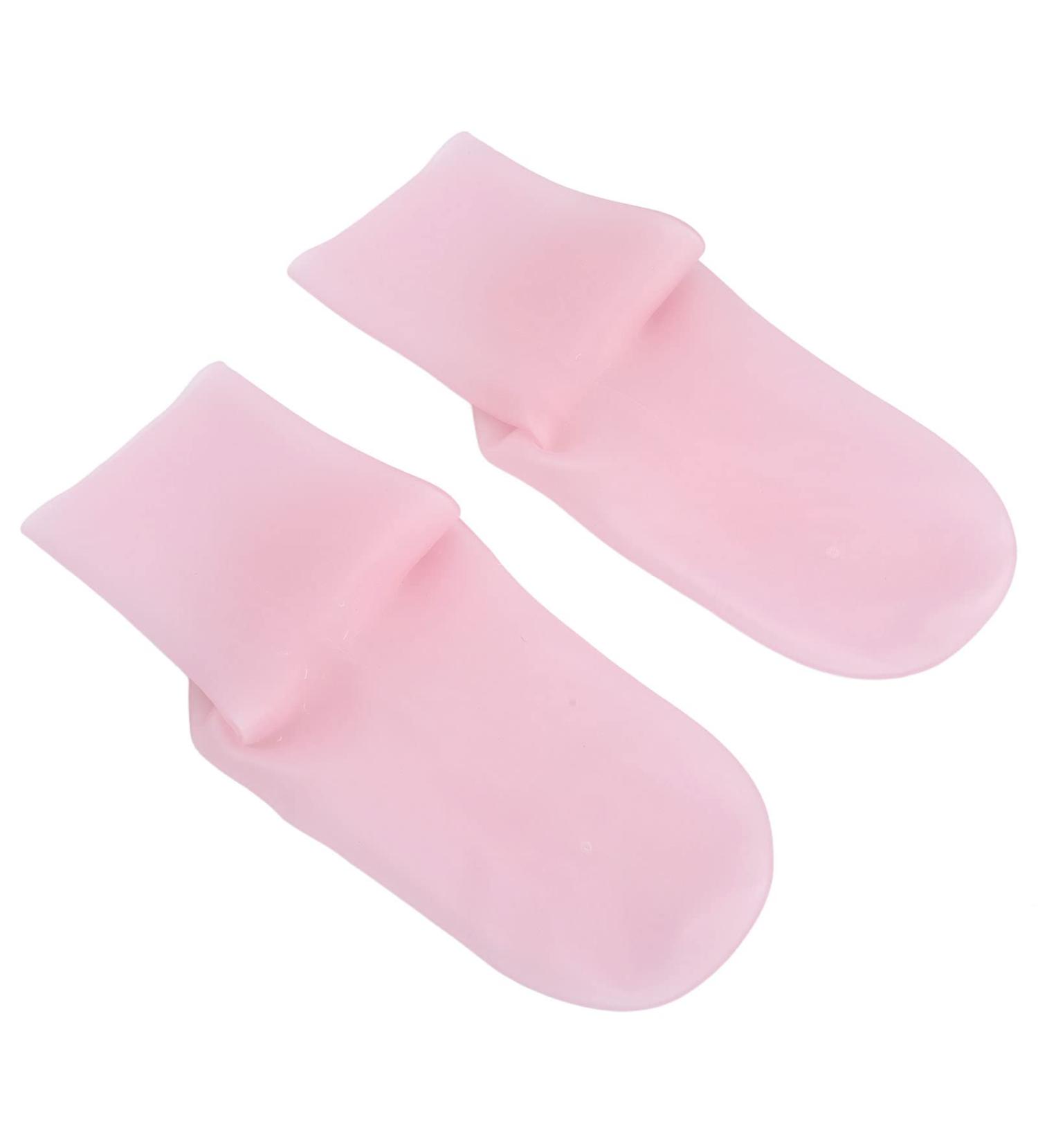 Silicone Moisturizing Socks All Round Wrapping Reduce Fine Lines Silicone Gel Socks Improve Drying for Home for Women(L) - Buy Online on GoSupps.com