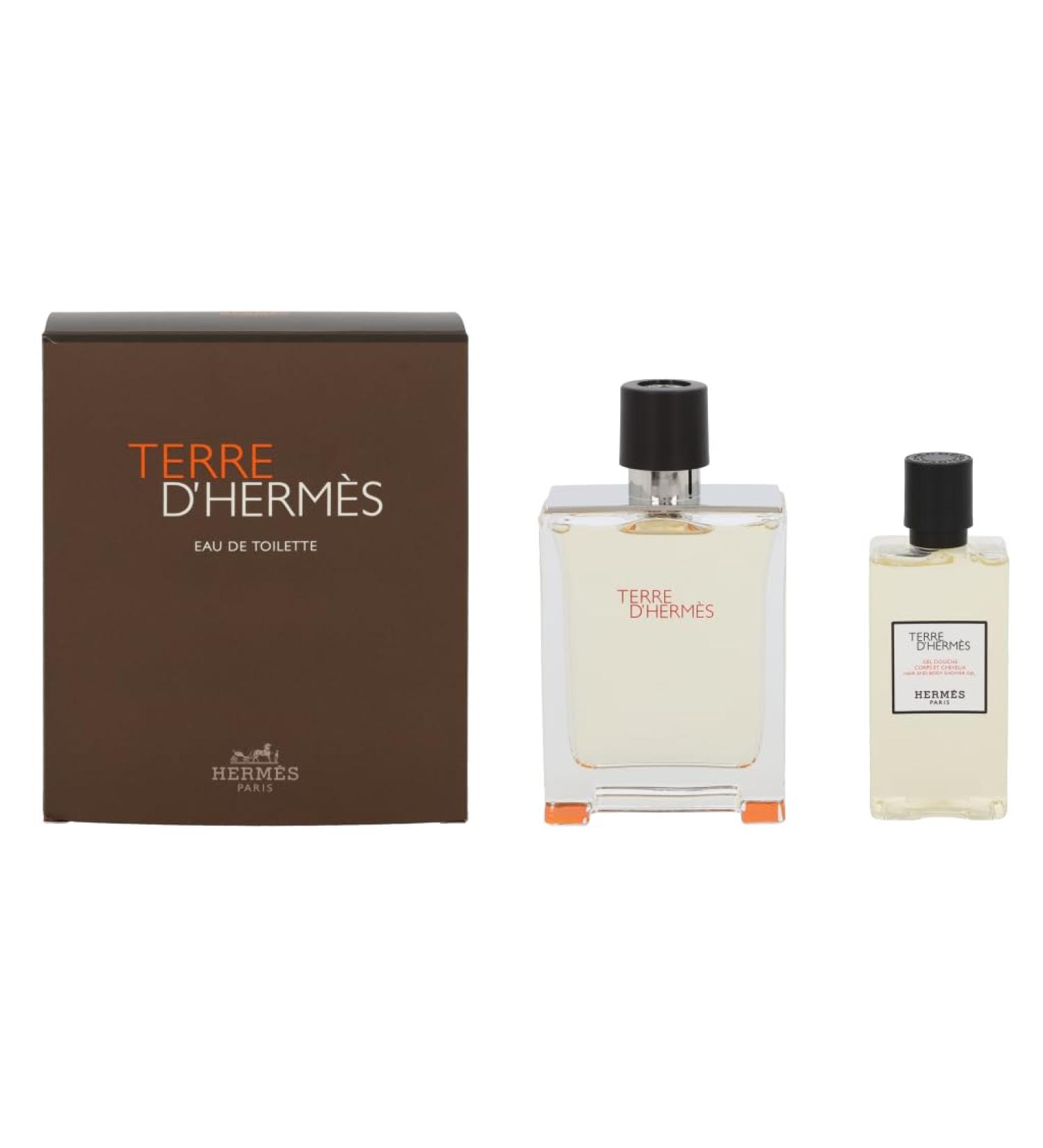 Hermes Terre D'hermes 2-Piece Gift Set for Men (3.4 Oz Eau De Toilette Spray + 2.7 Oz Hair & Body Shower Gel) - Buy Online on GoSupps.com