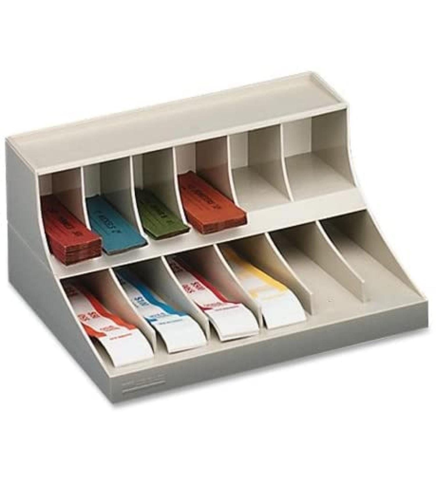 Two-Tier Coin wrap/Bill Strap Rack, Pebble Beige