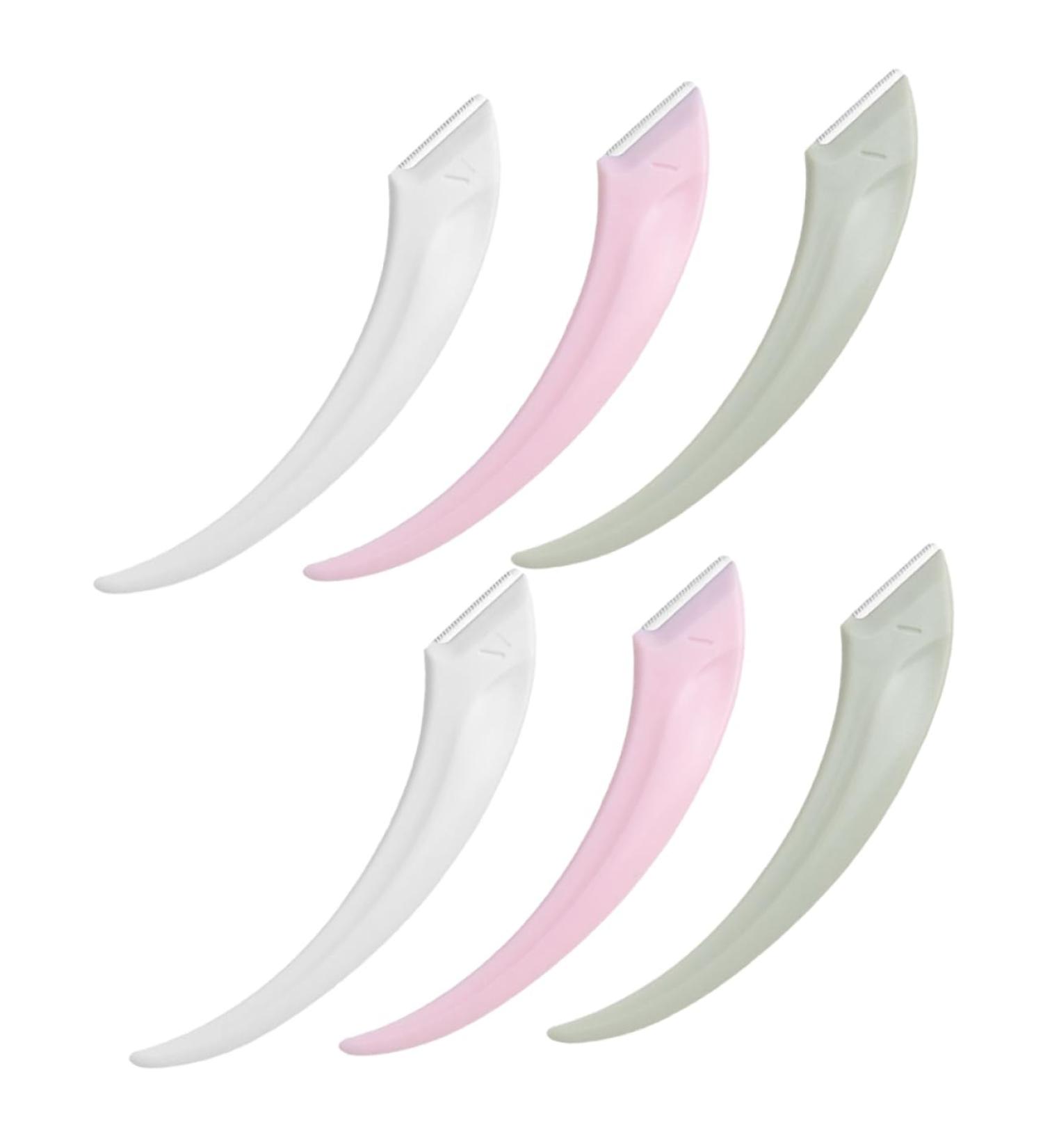 6th Meniscus Anti-Scratch Eyebrow Trimmer & 6-Piece Face Razor Set - Women's Face Hair Removal Tool for Flawless Brows & Cosmetics - Buy Online on GoSupps.com