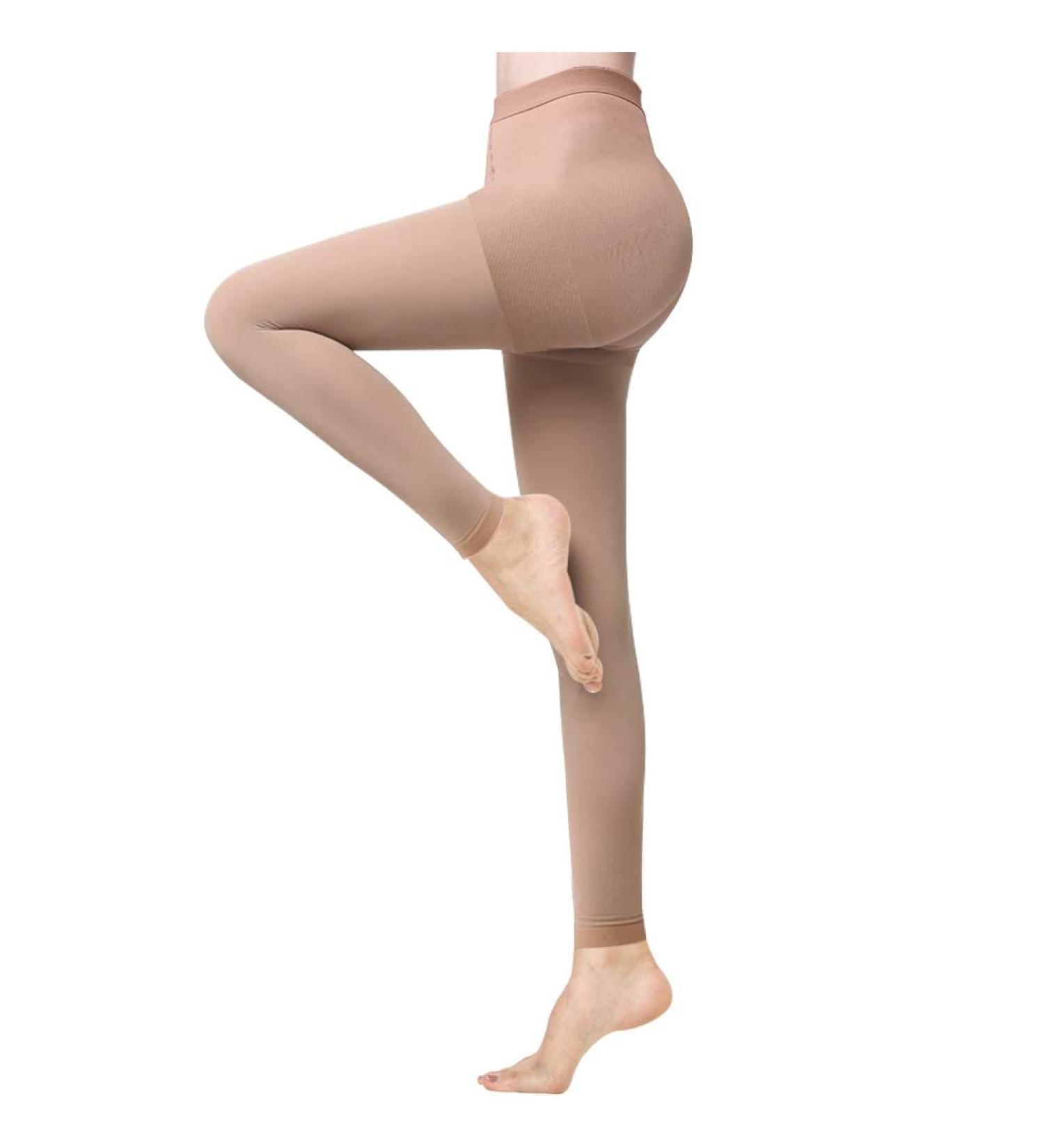 Buy Medical Compression Tights for Women - 2030 mmHg Footless Opaque Graded Support for Edema & Varicose Veins - XXL Beige - Buy Online on GoSupps.com