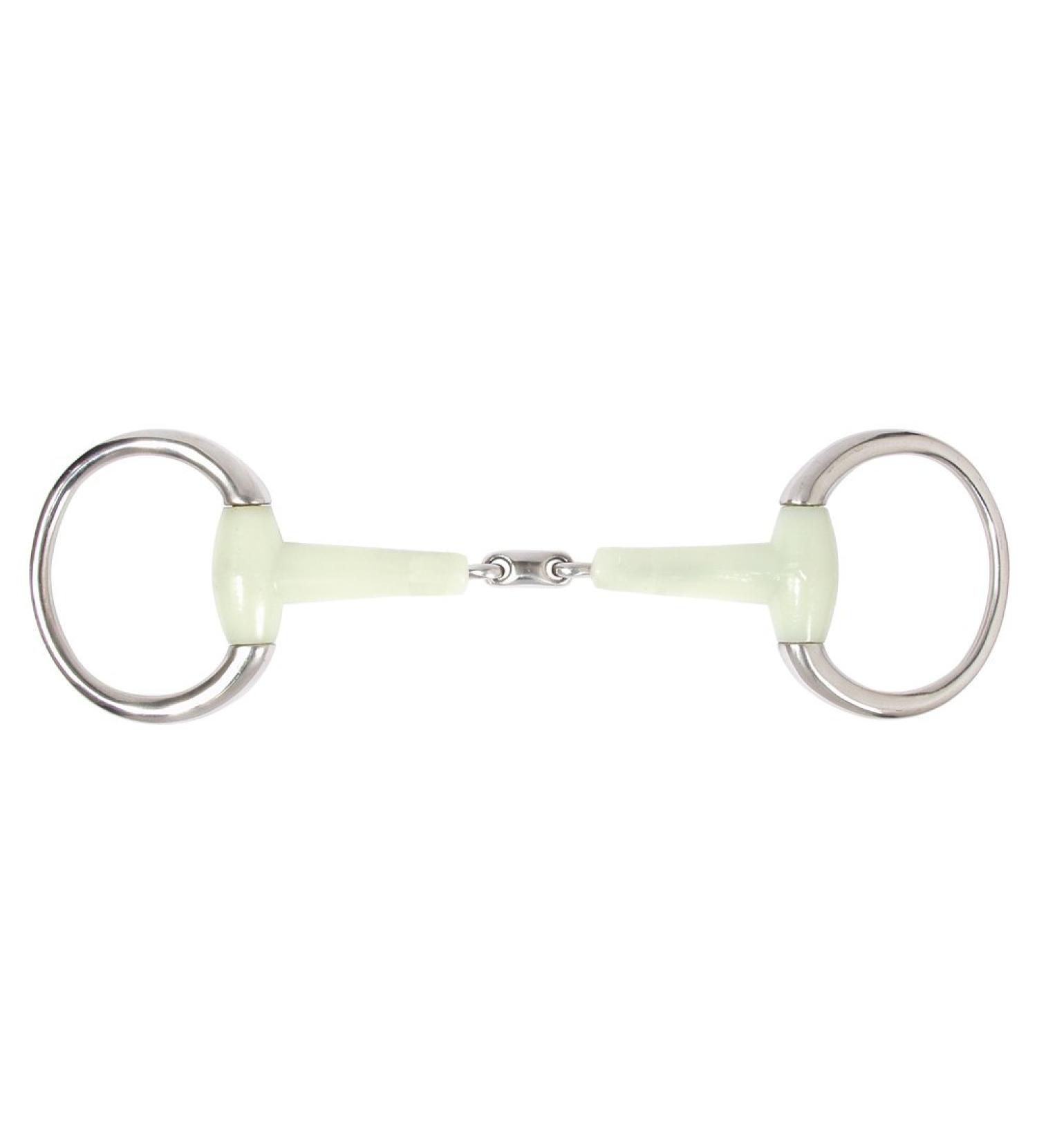 Double-brought plastic olive head bit 14.5cm 14.5 cm White