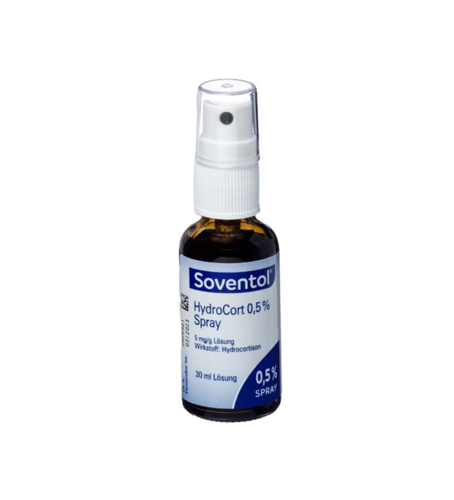 Soventol Hydrocort 0.5% Spray 30ml - Fast Relief for Skin Infections Allergies & Sunburn - Anti-Inflammatory & Cooling - Buy Online on GoSupps.com