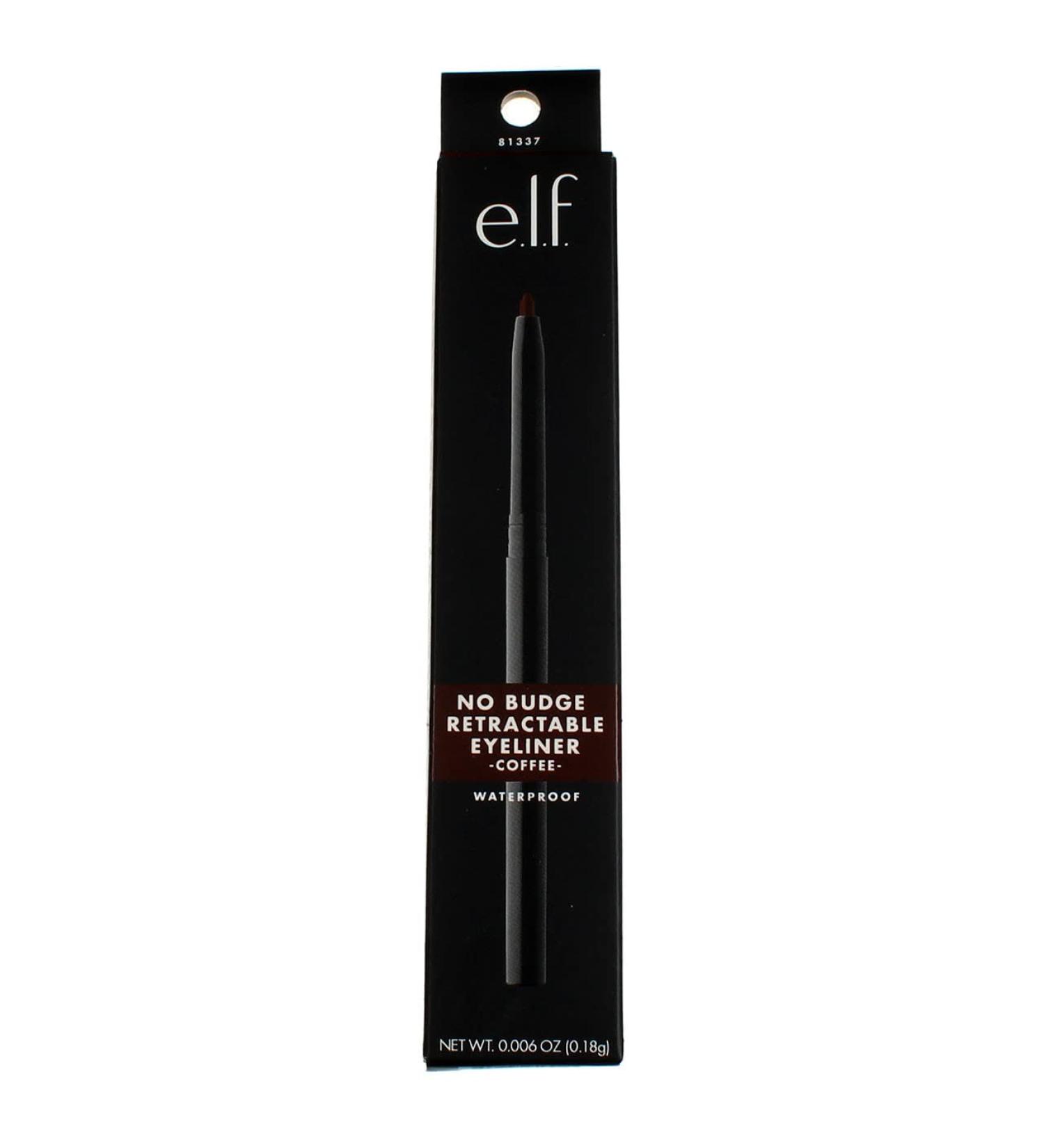 E.L.F. No Budge Waterproof Retractable Eyeliner - Coffee 0.006 oz | Long-Lasting Makeup - Buy Online on GoSupps.com
