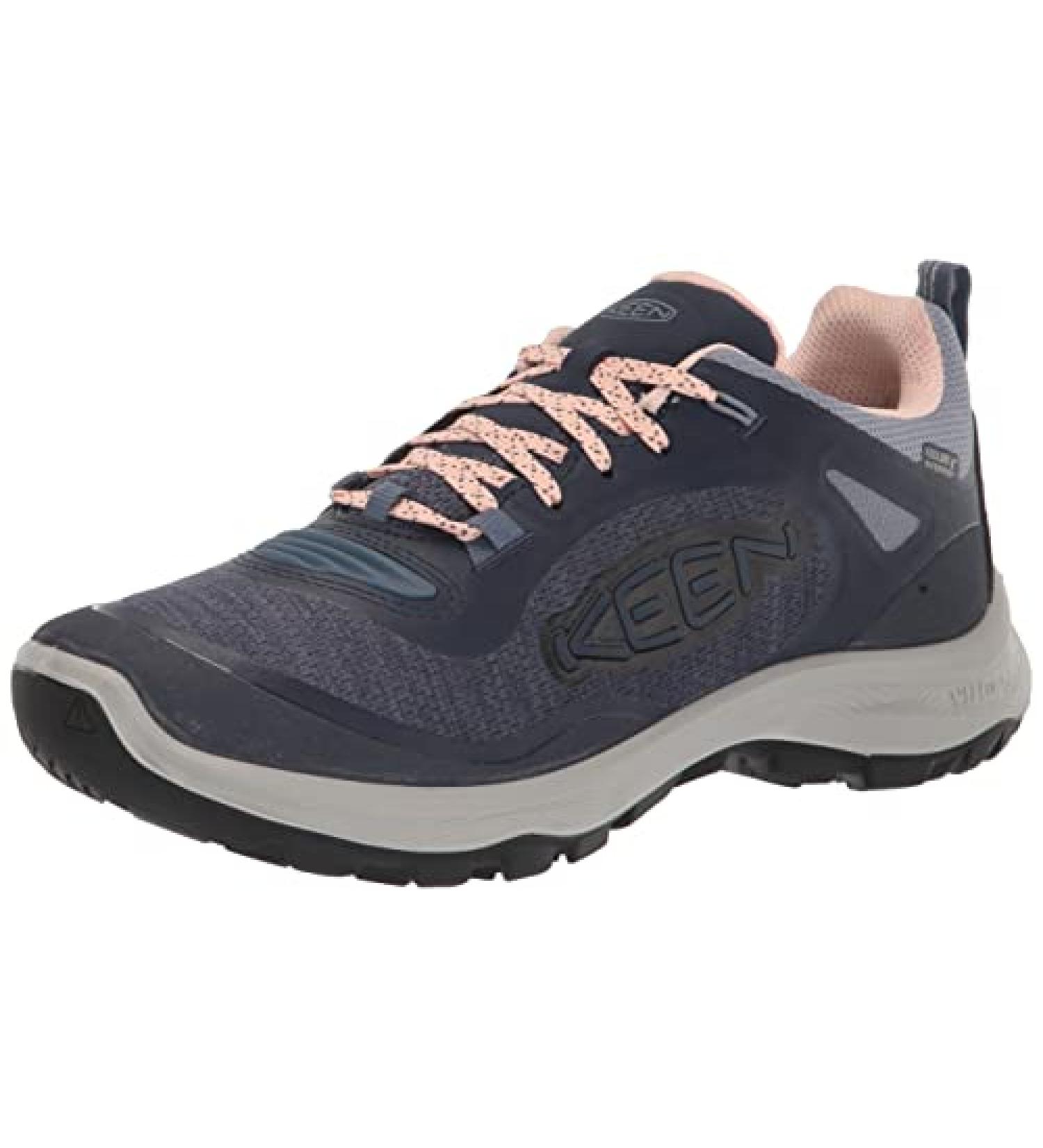 KEEN Women's Terradora Flex Waterproof Hiking Shoes - Vintage Indigo/Peachy Keen - Size 9 - Buy Online on GoSupps.com